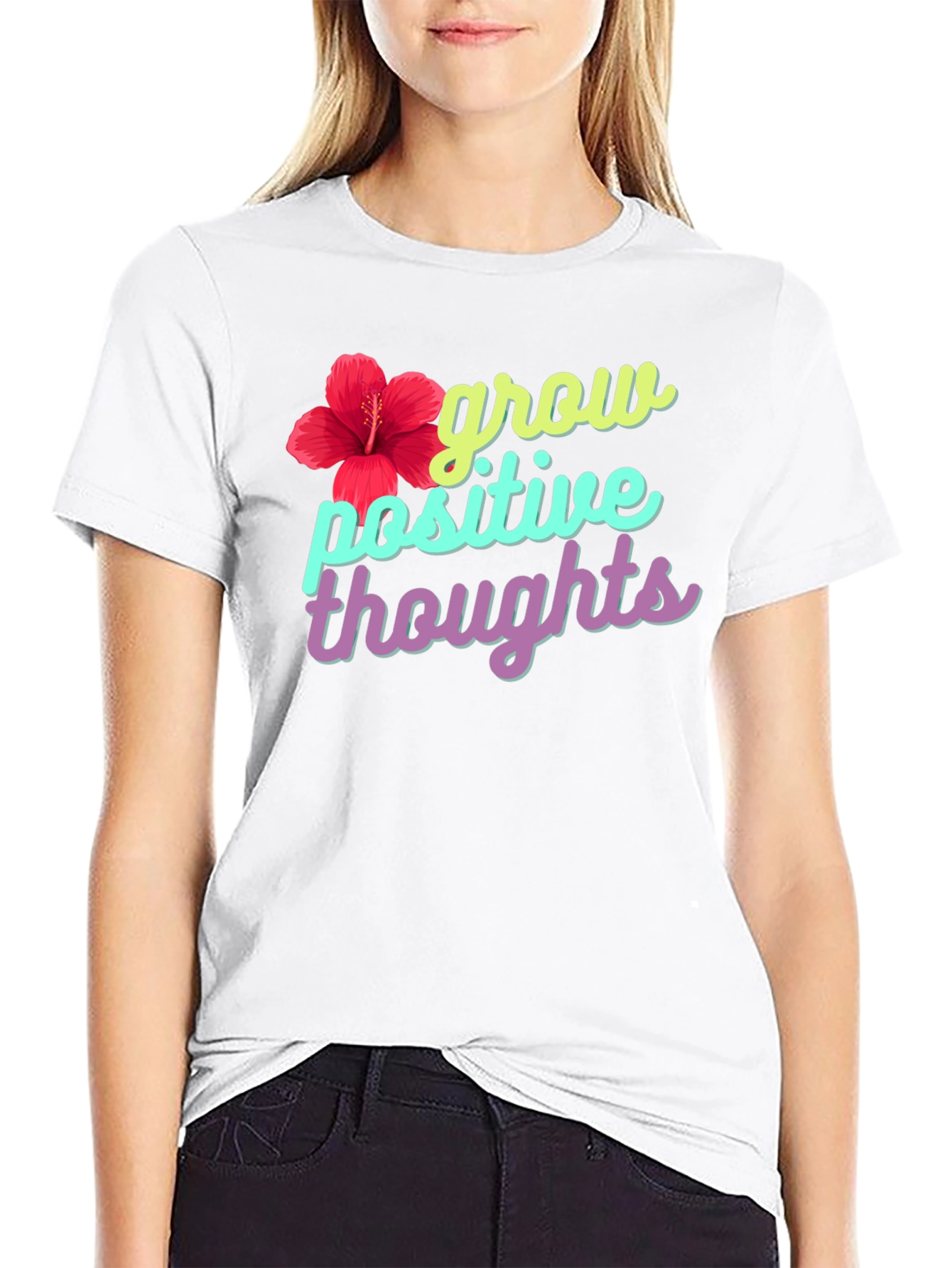 Grow Positive Thoughts Graphic Tee
