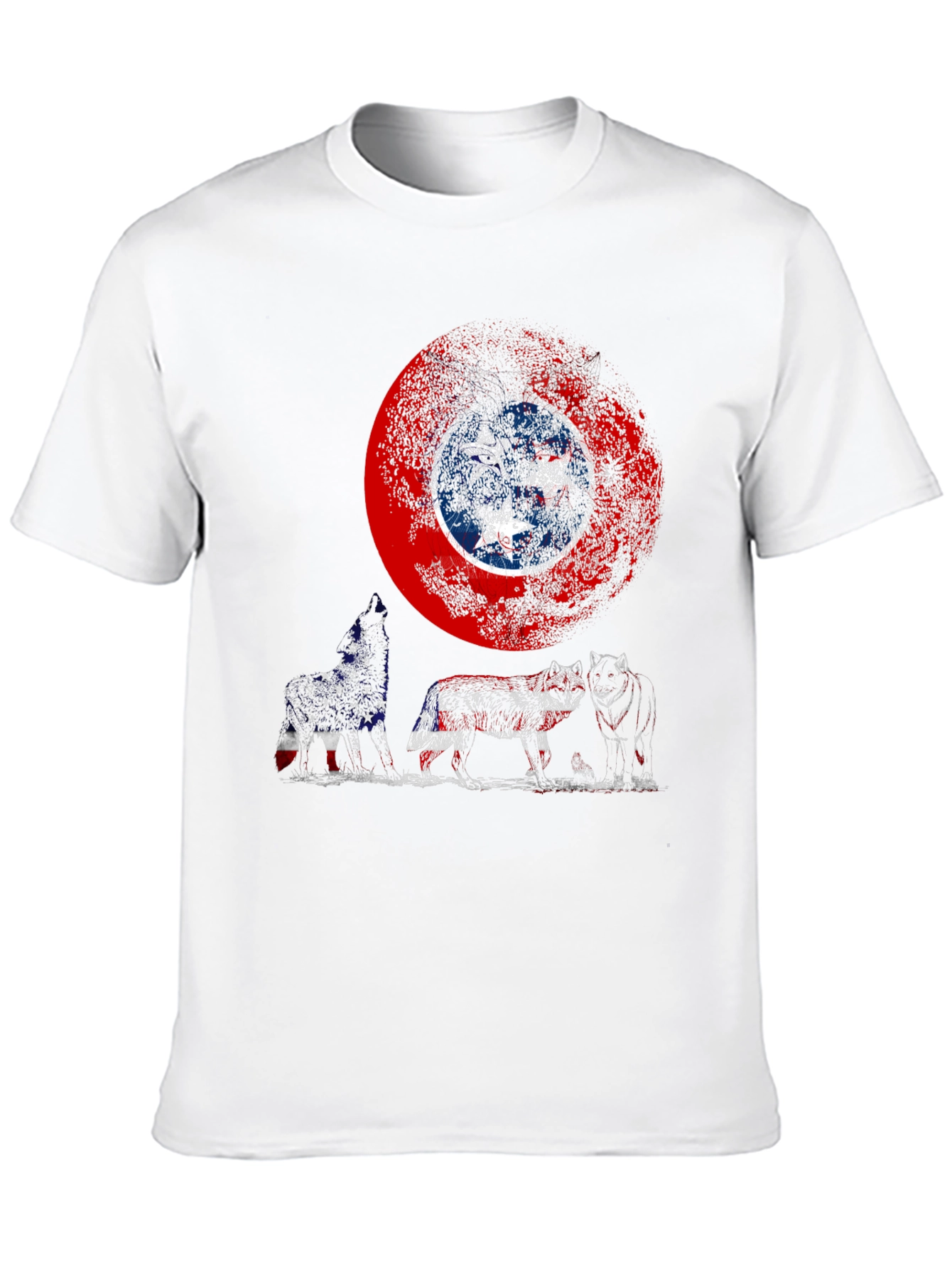 Tennessee Flag Wolf Pack Graphic Tee - Mens
