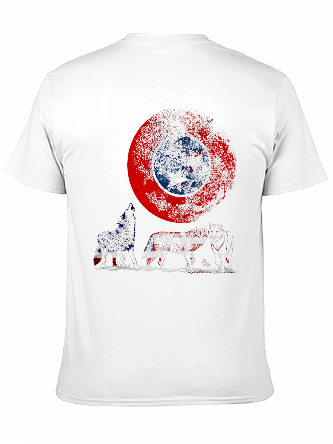 Tennessee Flag Wolf Pack Graphic Tee - Mens