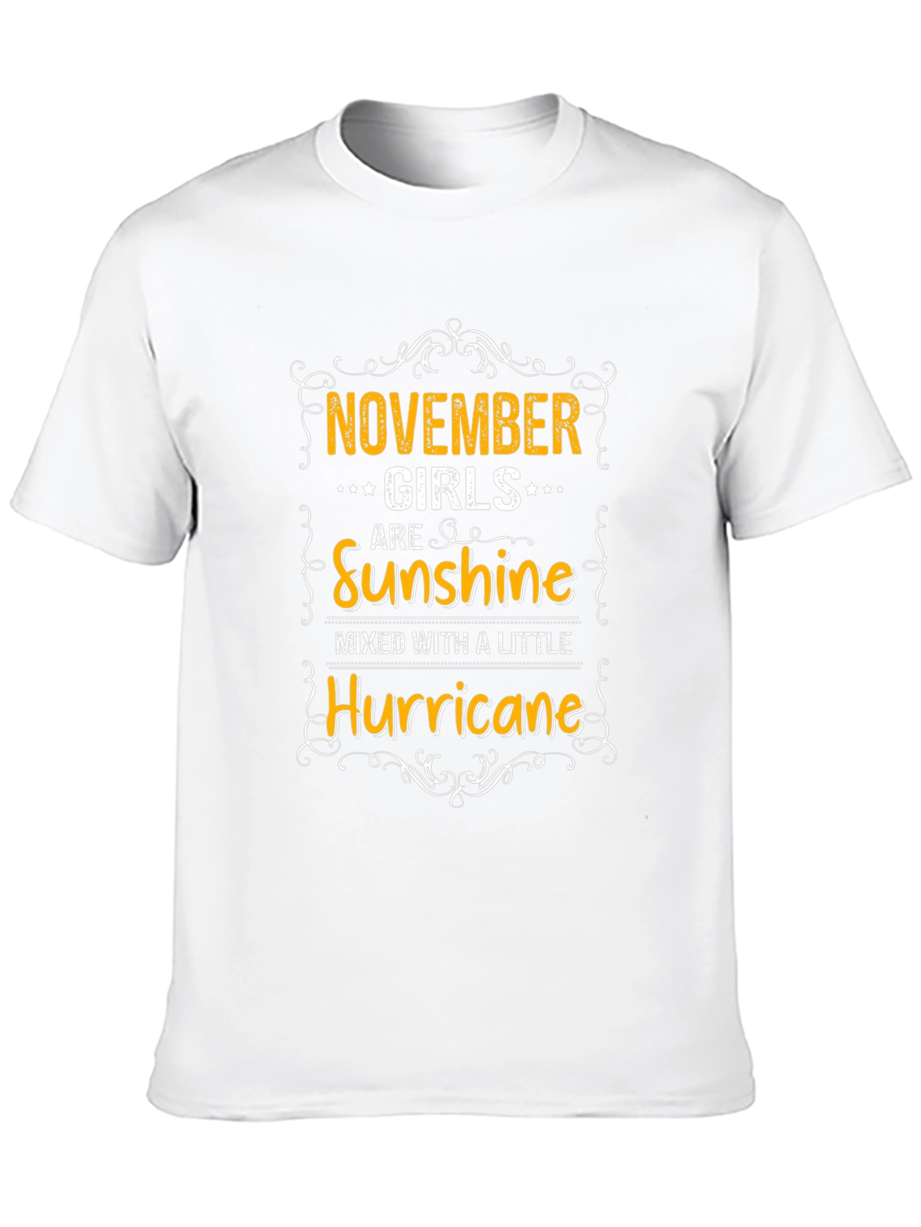 November Girls Sunshine and Hurricane Black T-Shirt