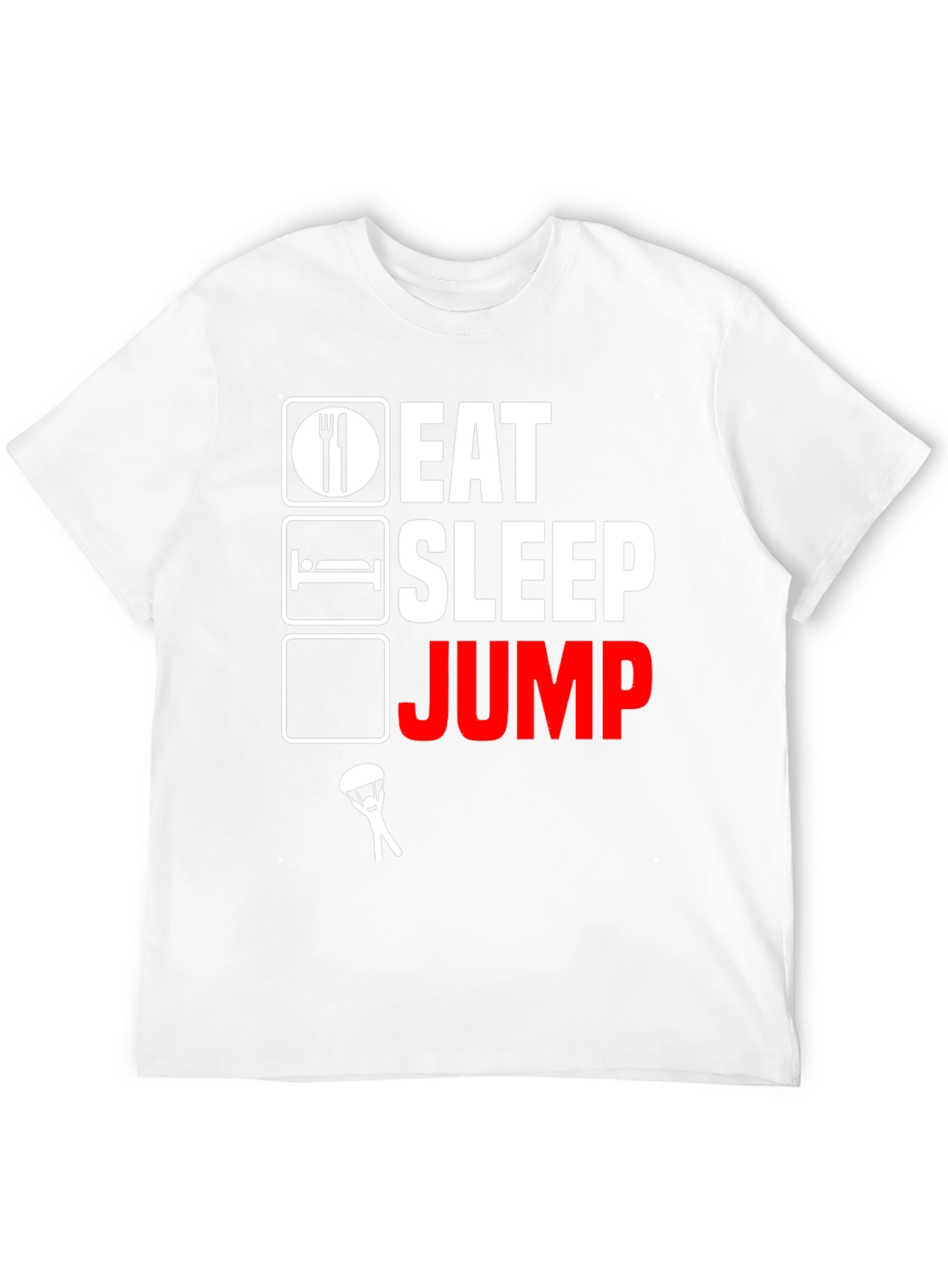 Eat Sleep Jump Parachute T-Shirt