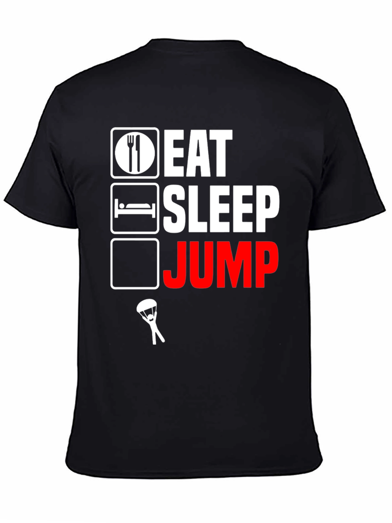 Eat Sleep Jump Parachute T-Shirt