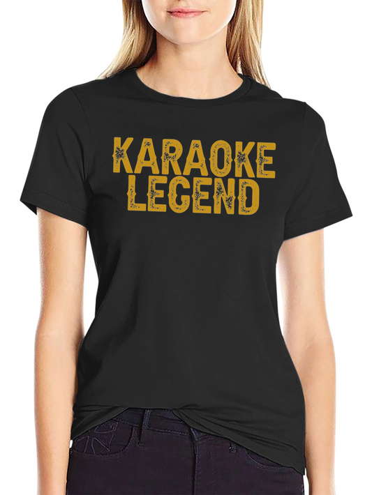 Karaoke Legend Black T-Shirt - Fun Sing-Along Apparel