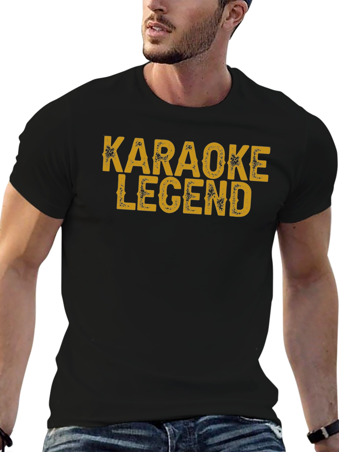 Karaoke Legend Black T-Shirt - Fun Sing-Along Apparel