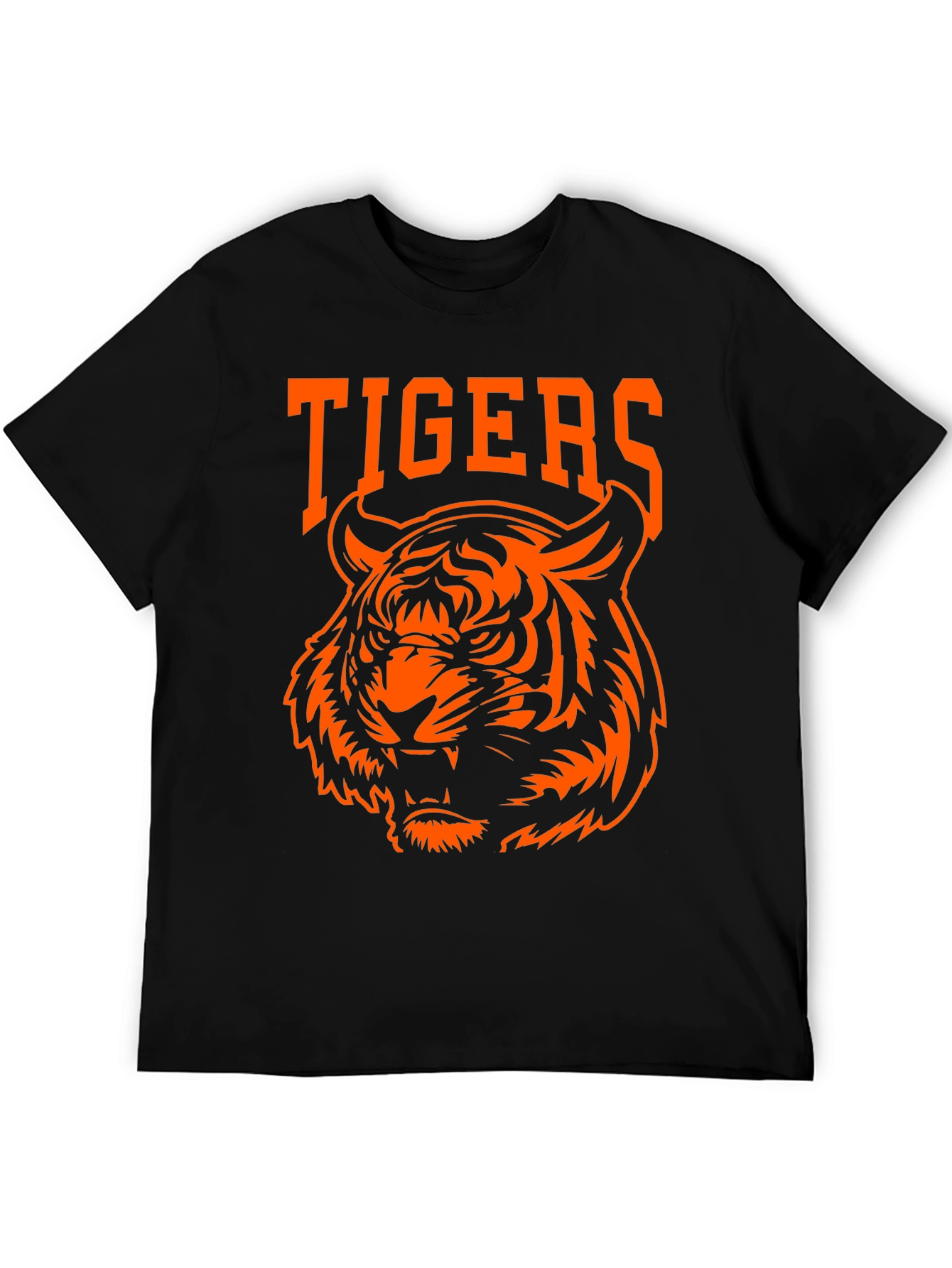 Tigers Graphic Tee - Bold Orange Design