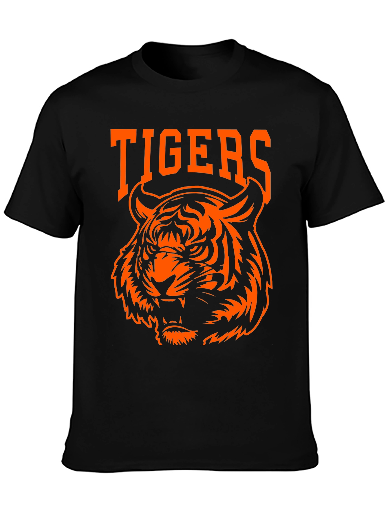 Tigers Graphic Tee - Bold Orange Design