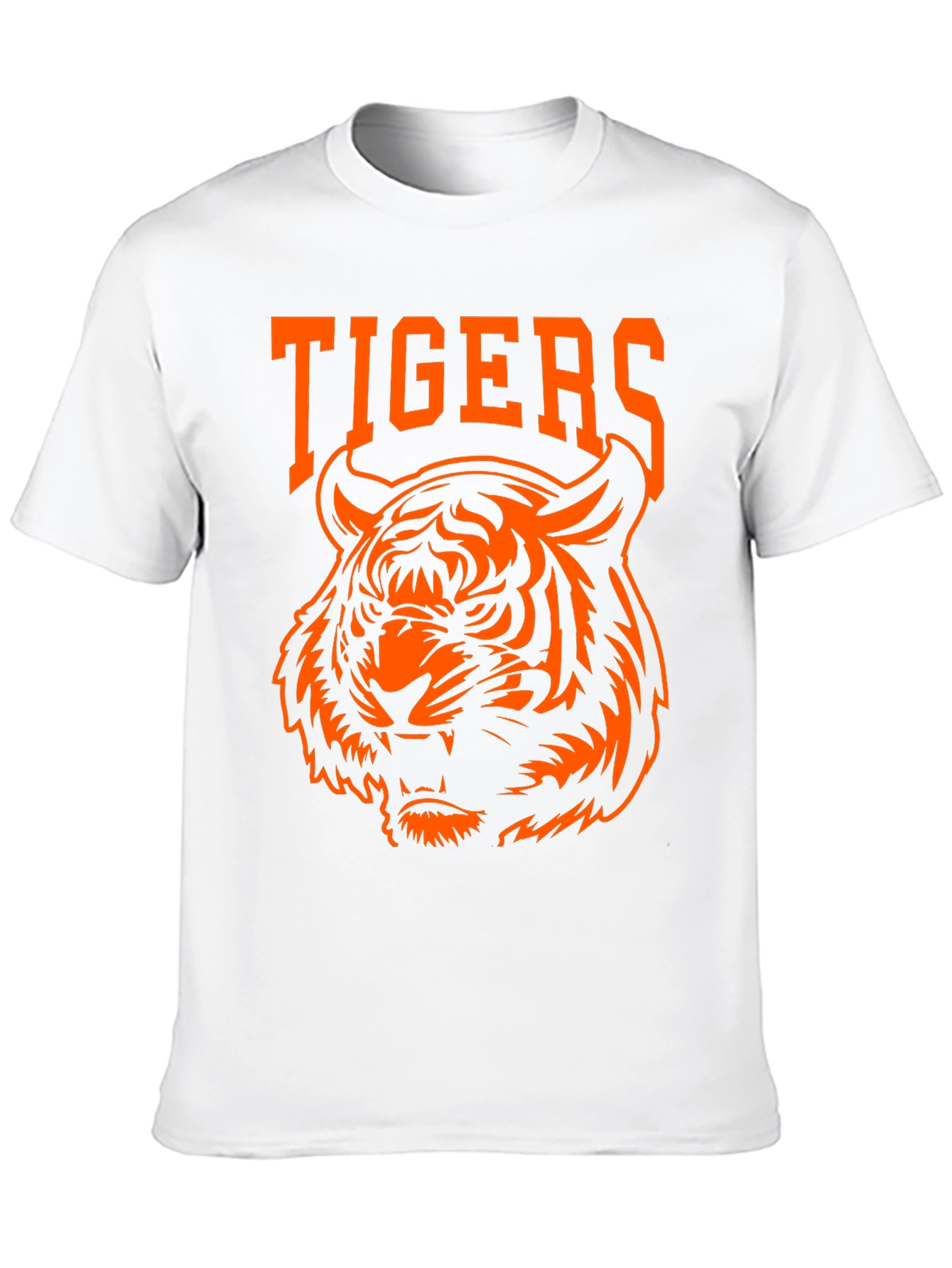 Tigers Graphic Tee - Bold Orange Design