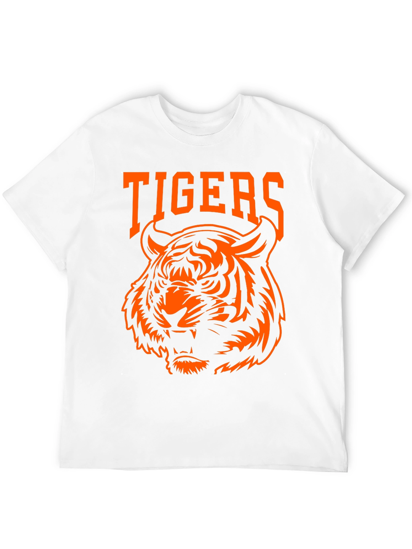 Tigers Graphic Tee - Bold Orange Design