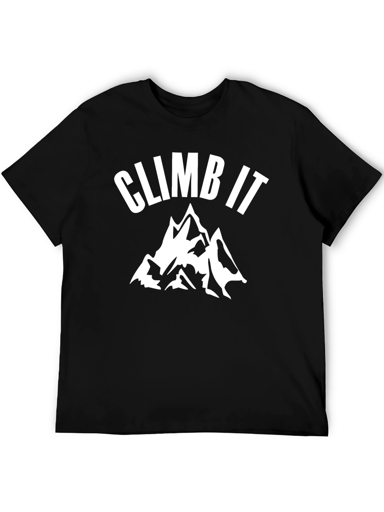 Climb It Mountain Graphic Black T-Shirt
