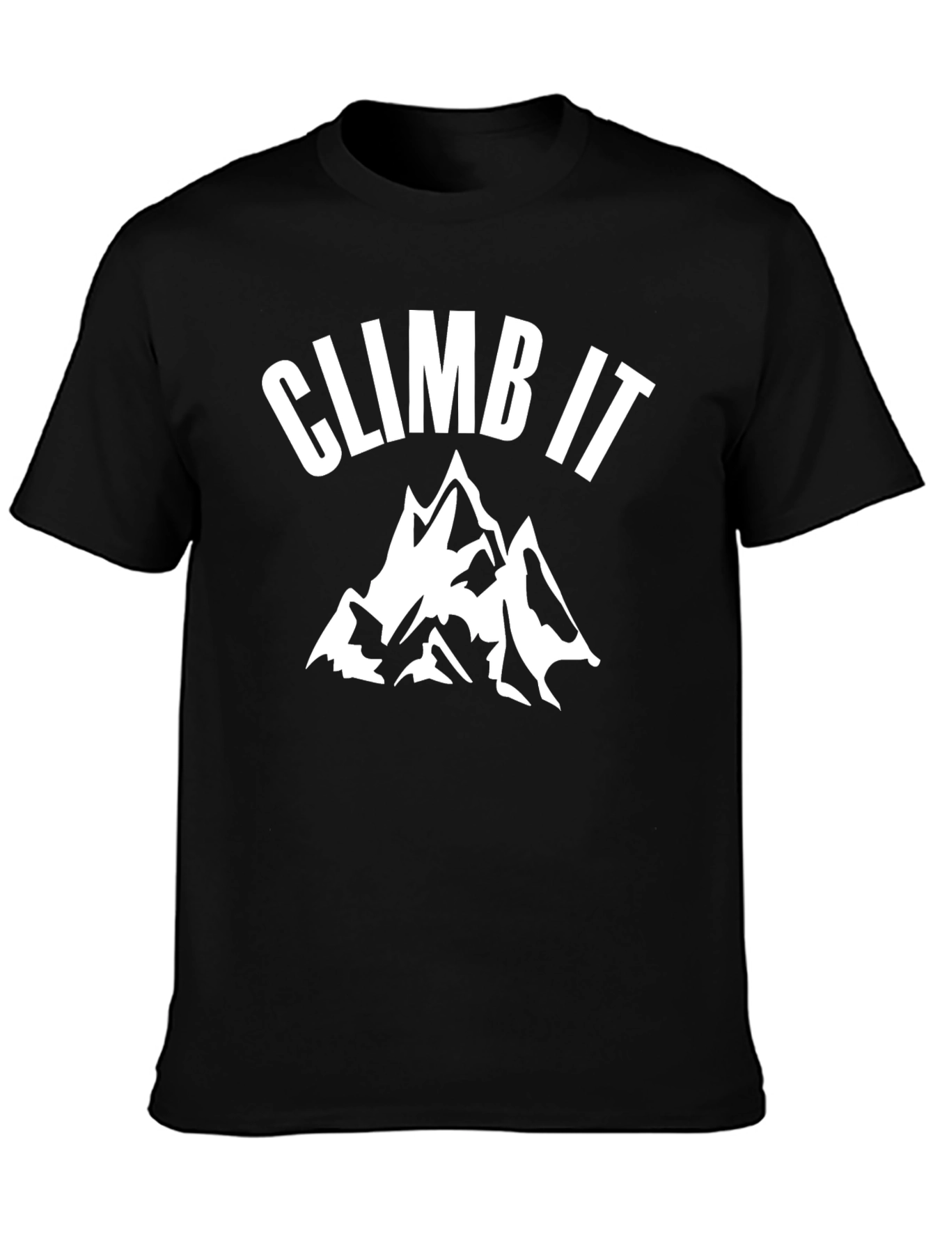 Climb It Mountain Graphic Black T-Shirt