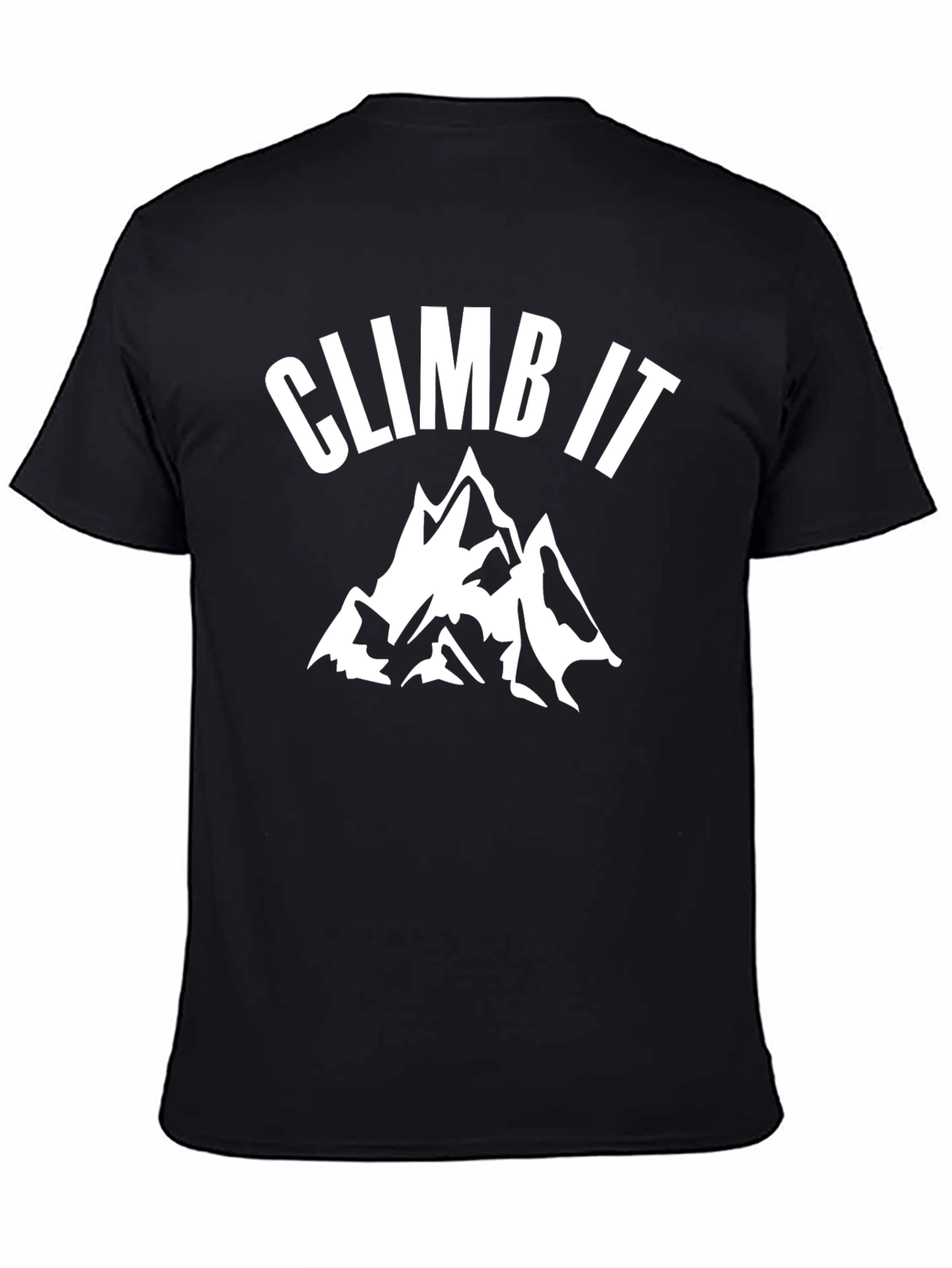 Climb It Mountain Graphic Black T-Shirt
