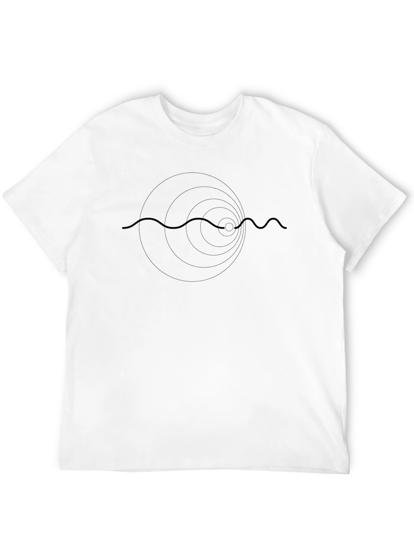 Abstract Graphic Black T-Shirt