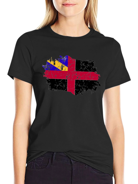 Grunge Herm Flag T-Shirt - Mens Graphic Tee