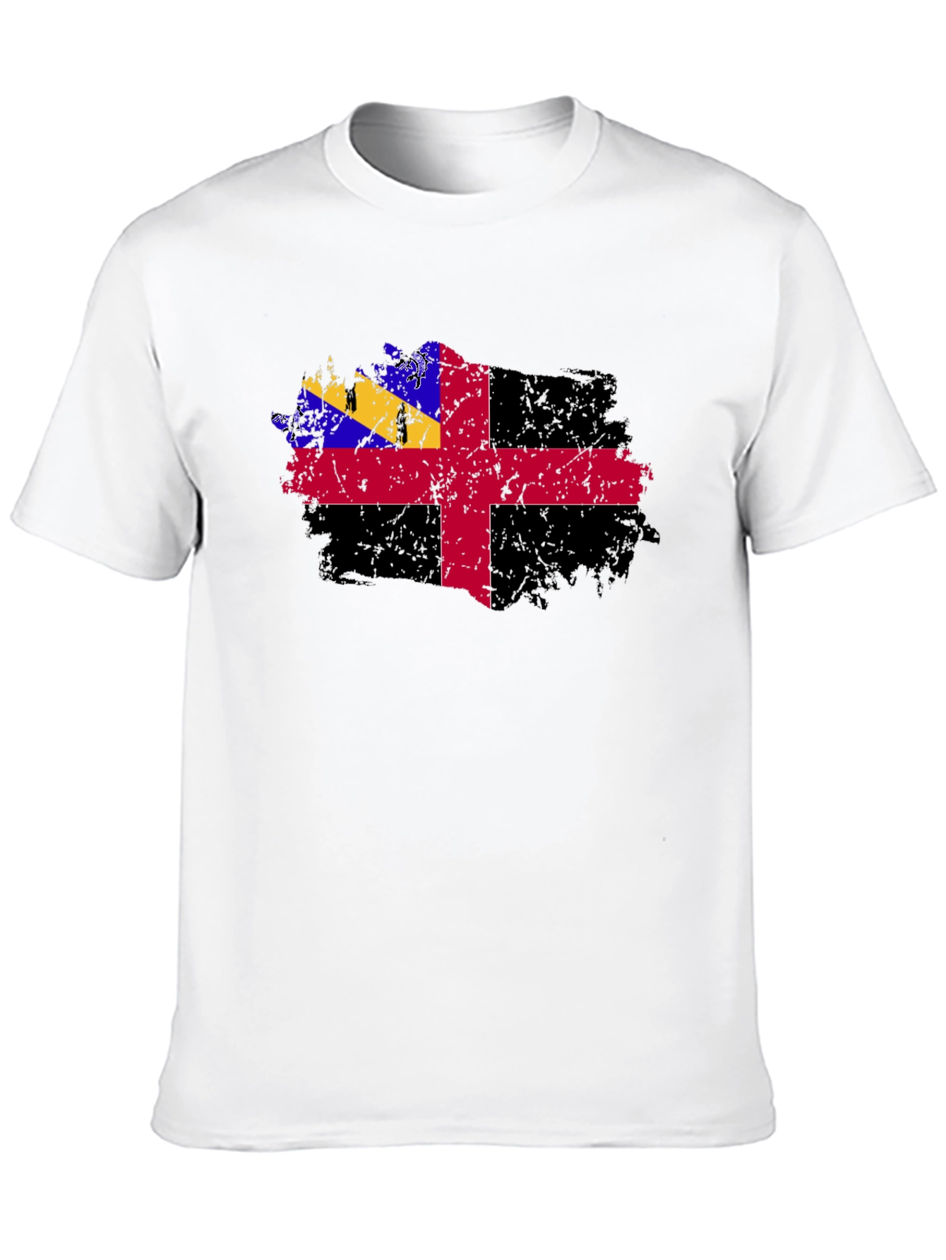 Grunge Herm Flag T-Shirt - Mens Graphic Tee