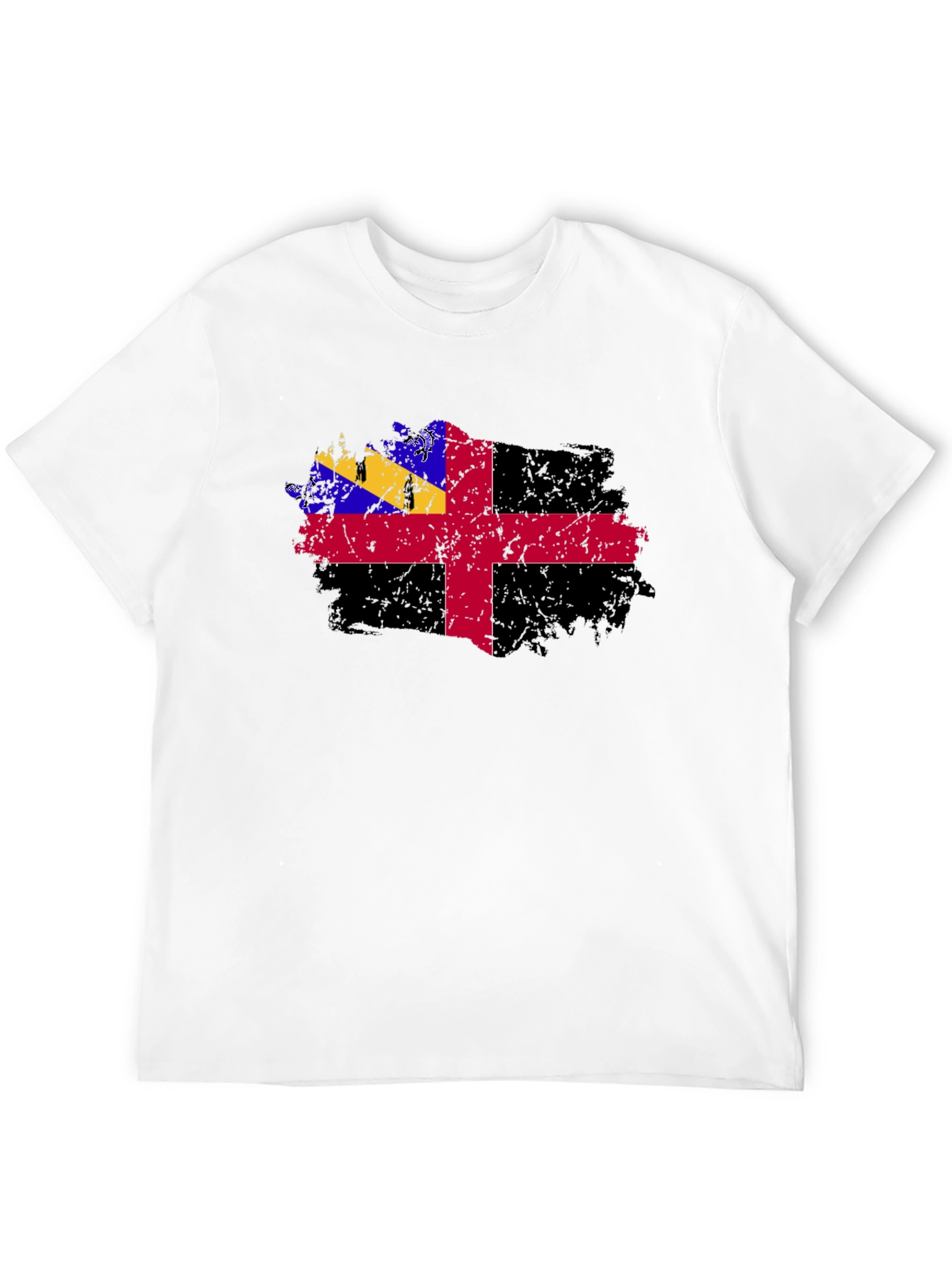 Grunge Herm Flag T-Shirt - Mens Graphic Tee
