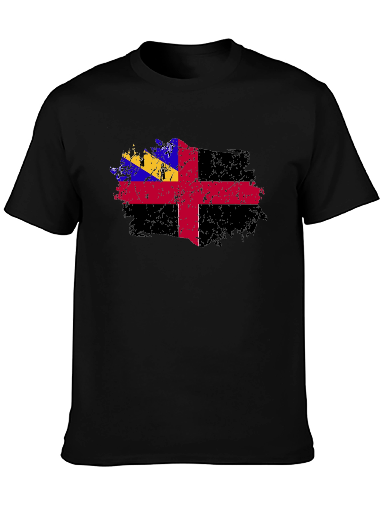 Grunge Herm Flag T-Shirt - Mens Graphic Tee