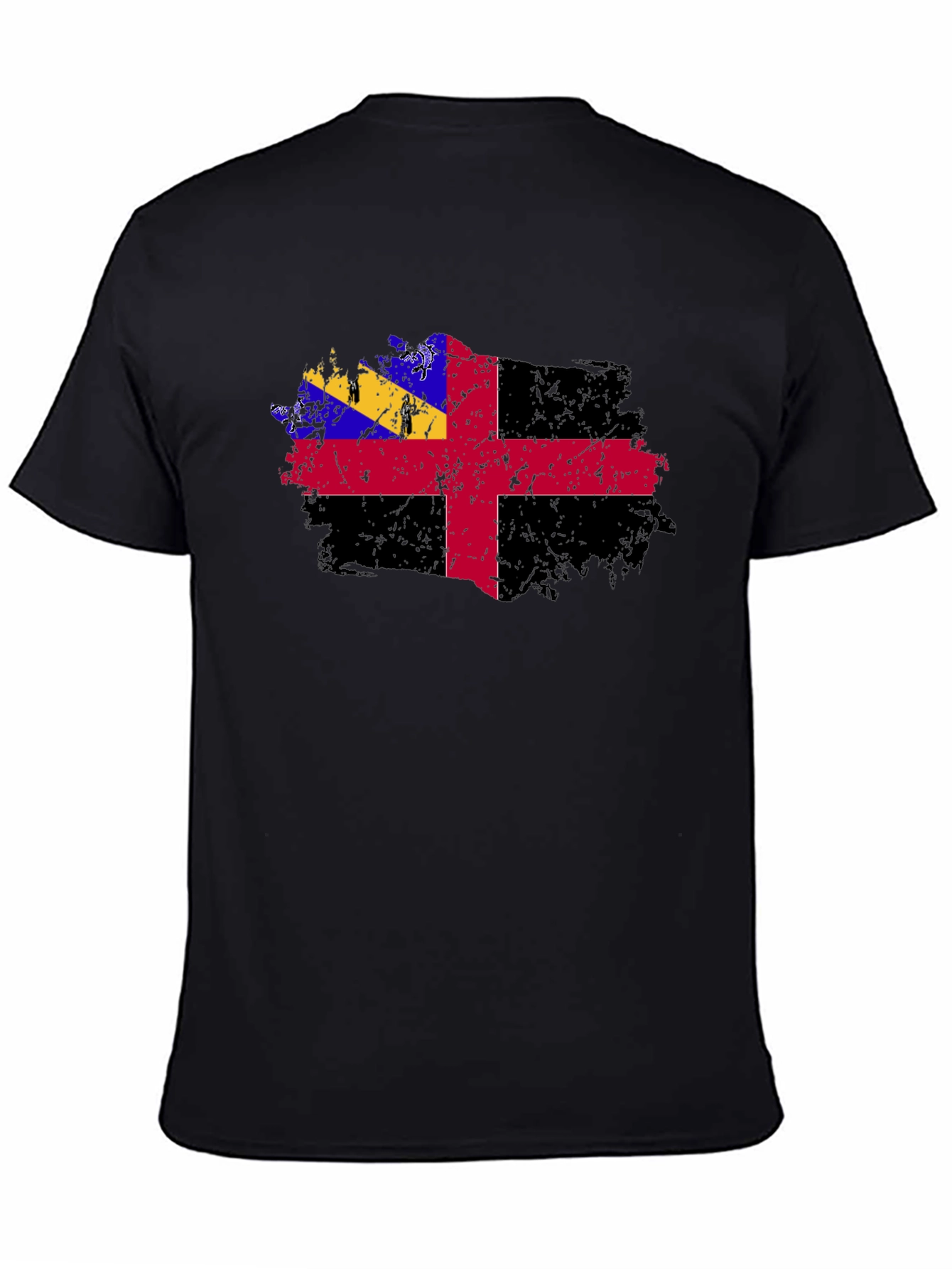 Grunge Herm Flag T-Shirt - Mens Graphic Tee