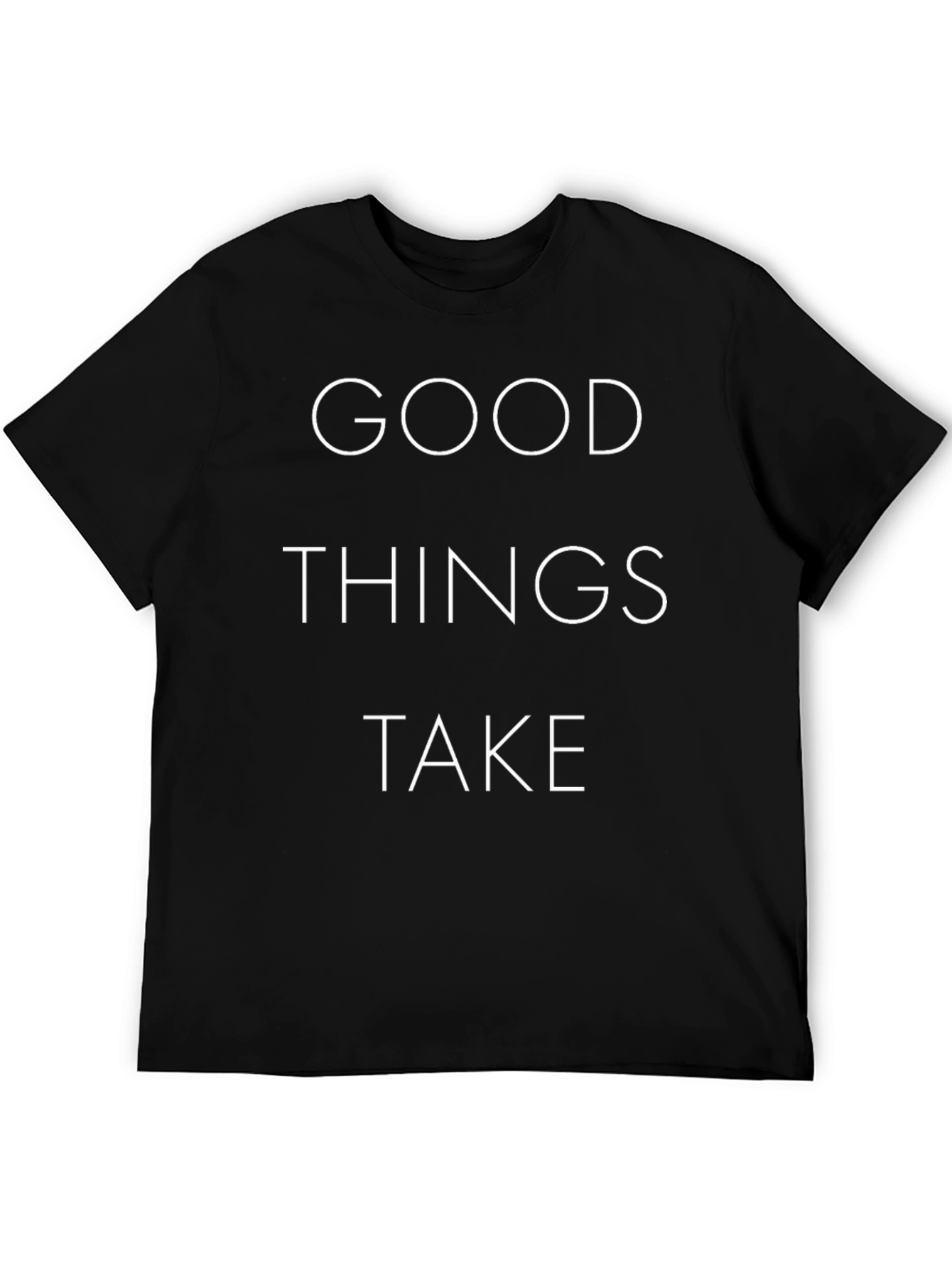 Good Things Take Time Graphic Tee - Black