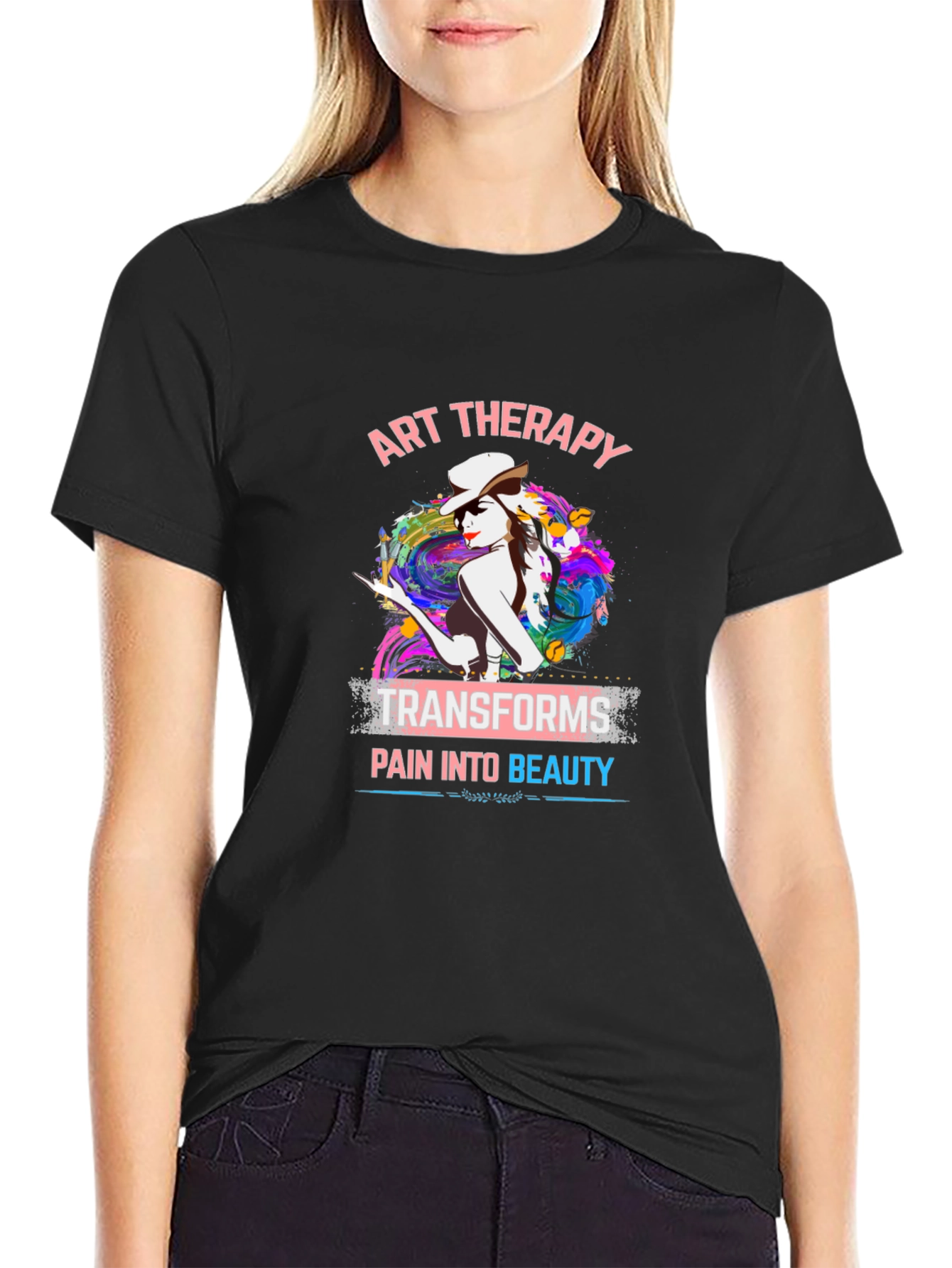Art Therapy Graphic T-Shirt: Transforms Pain Into Beauty