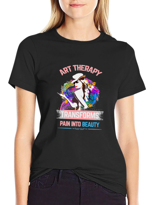Art Therapy Graphic T-Shirt: Transforms Pain Into Beauty