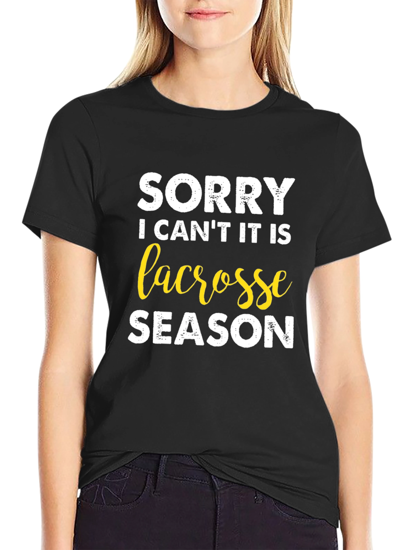Lacrosse Season T-Shirt - Sorry I Cant