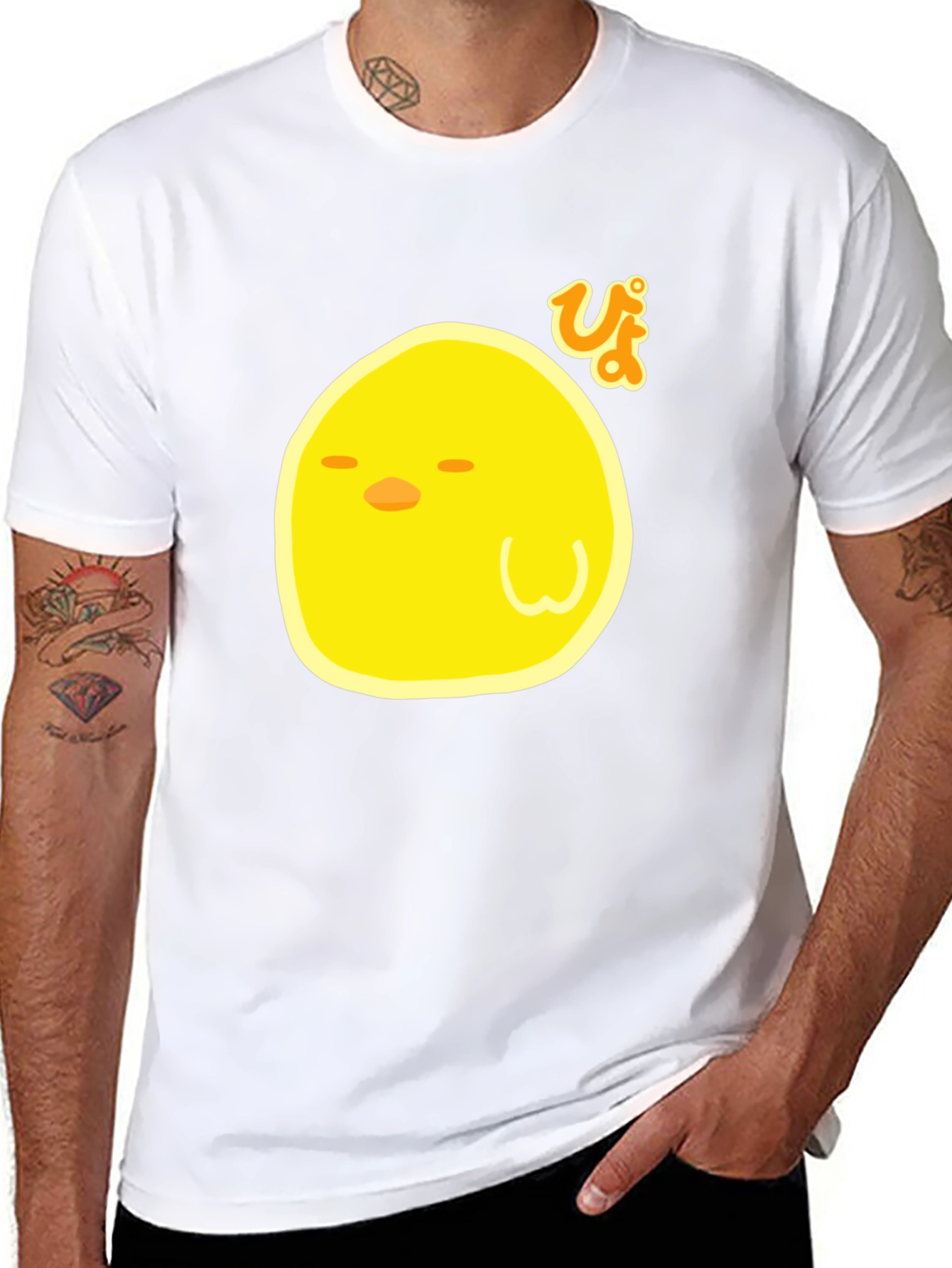 Cute Chick Graphic T-Shirt - Black
