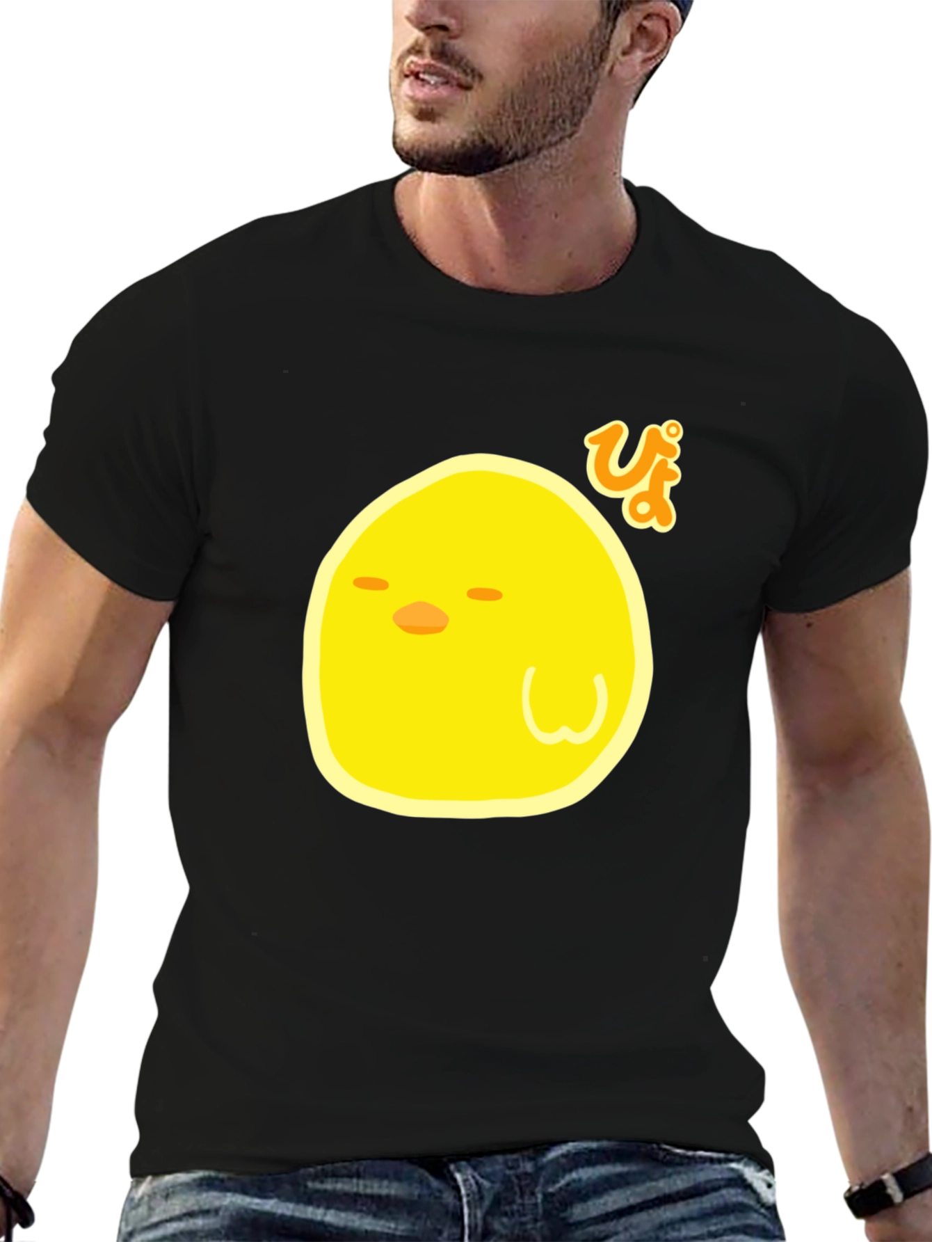 Cute Chick Graphic T-Shirt - Black