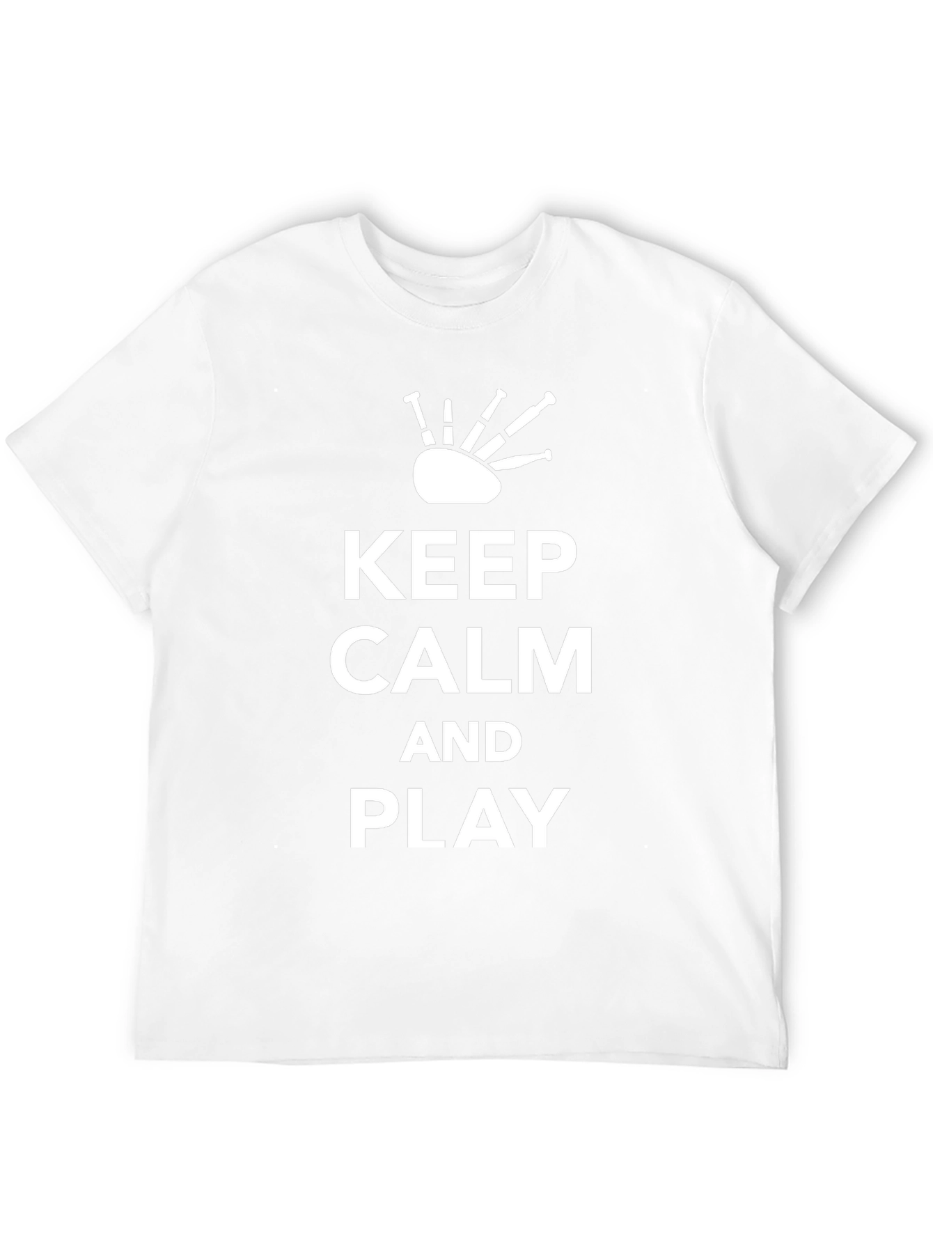 Keep Calm and Play Bagpipes - Black T-Shirt