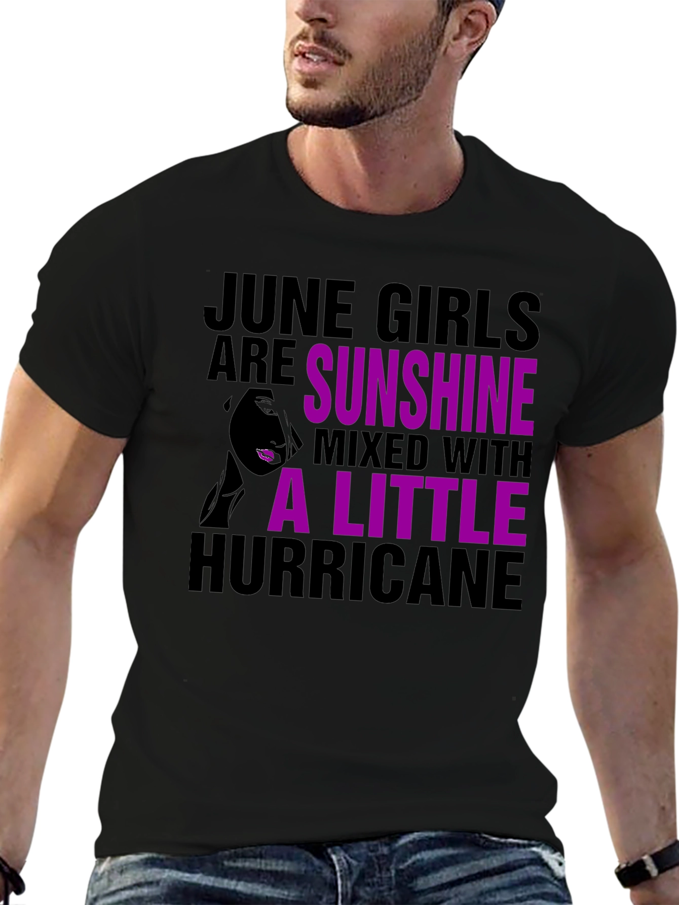 June Girls Sunshine Hurricane Graphic T-Shirt