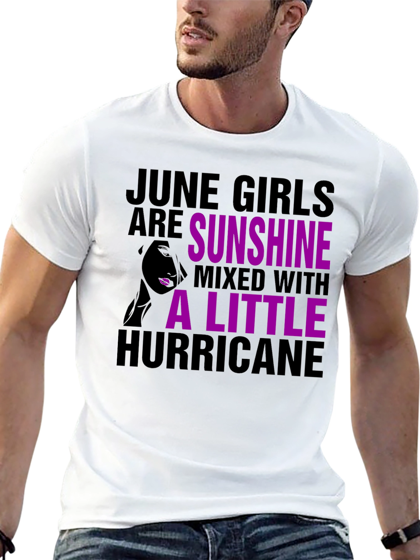 June Girls Sunshine Hurricane Graphic T-Shirt