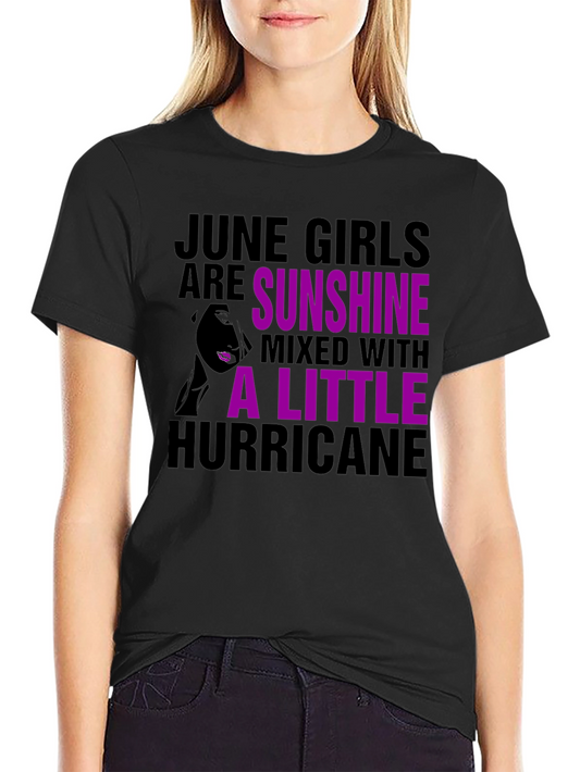 June Girls Sunshine Hurricane Graphic T-Shirt