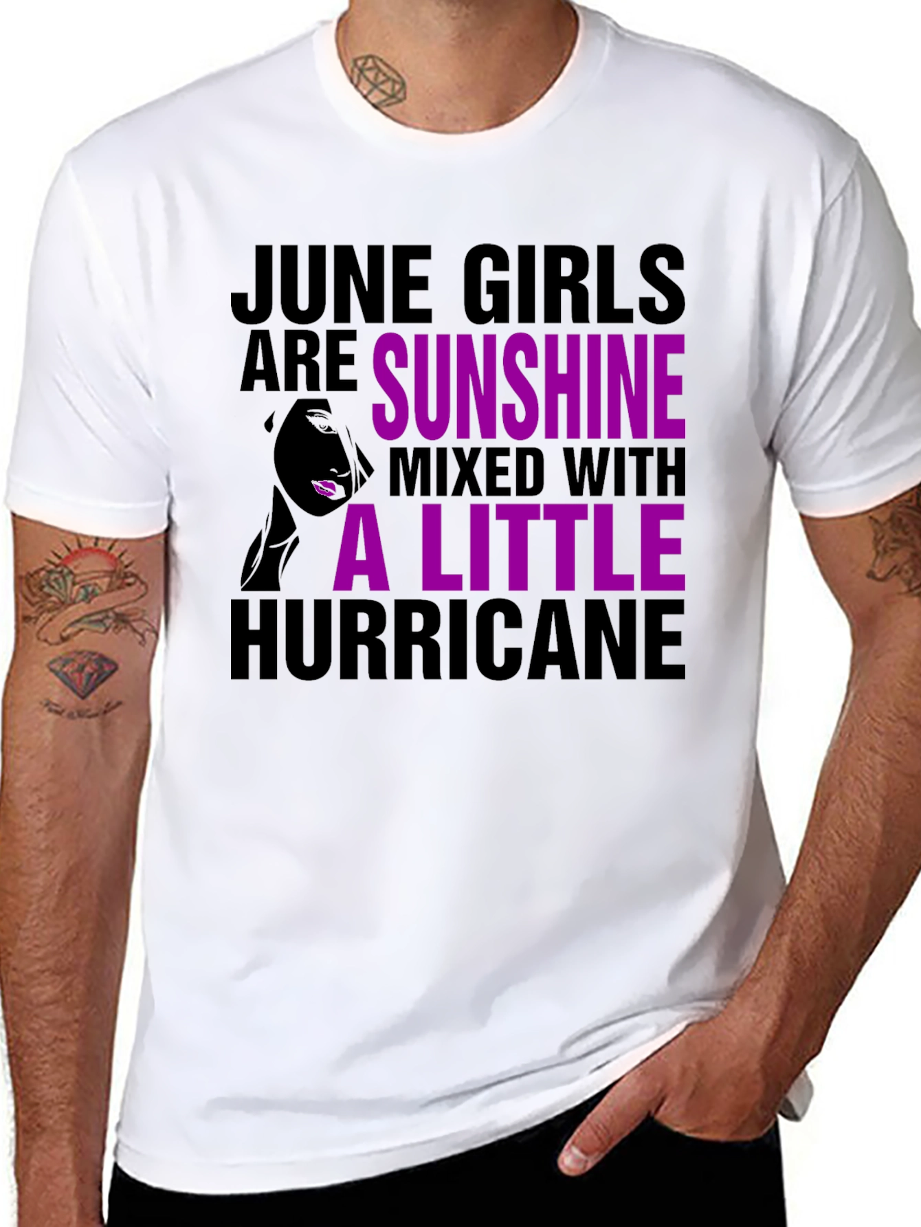 June Girls Sunshine Hurricane Graphic T-Shirt