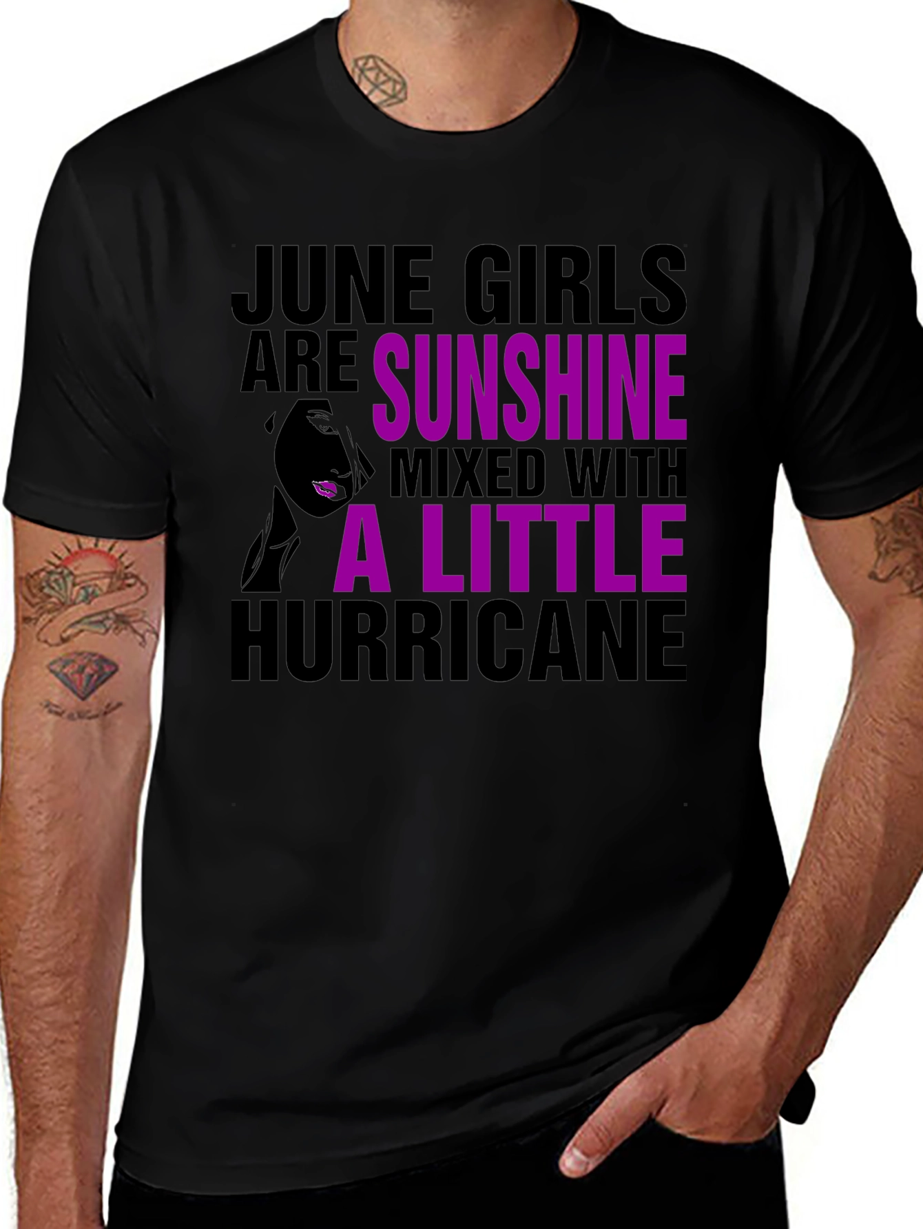 June Girls Sunshine Hurricane Graphic T-Shirt