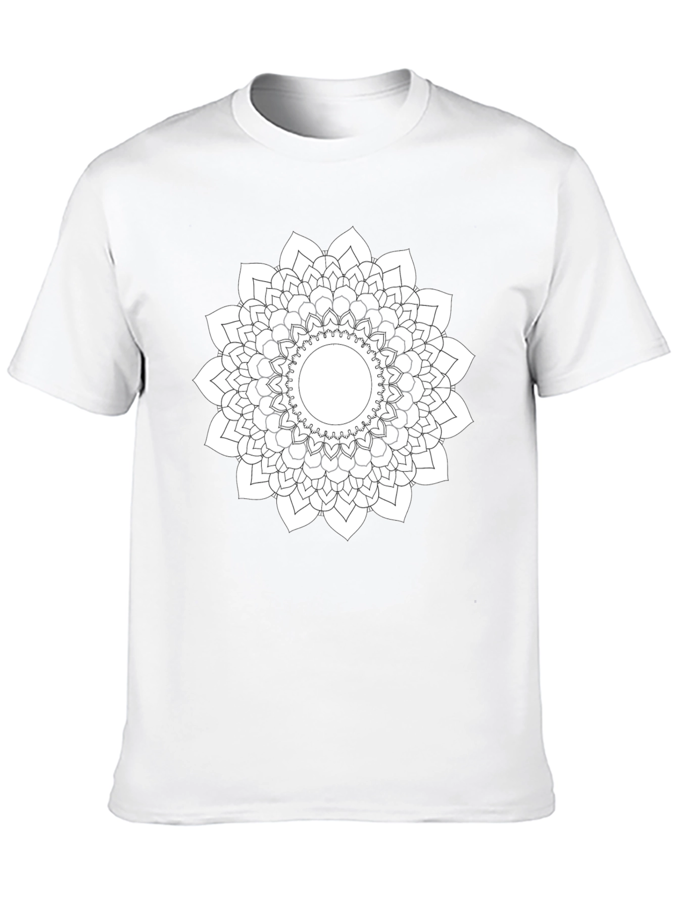 Mandala Design Black T-Shirt