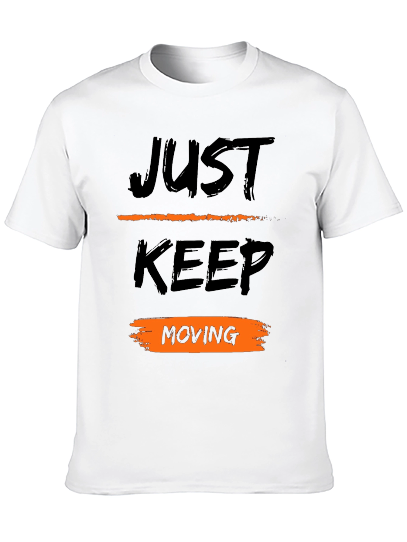 Just Keep Moving Black T-Shirt