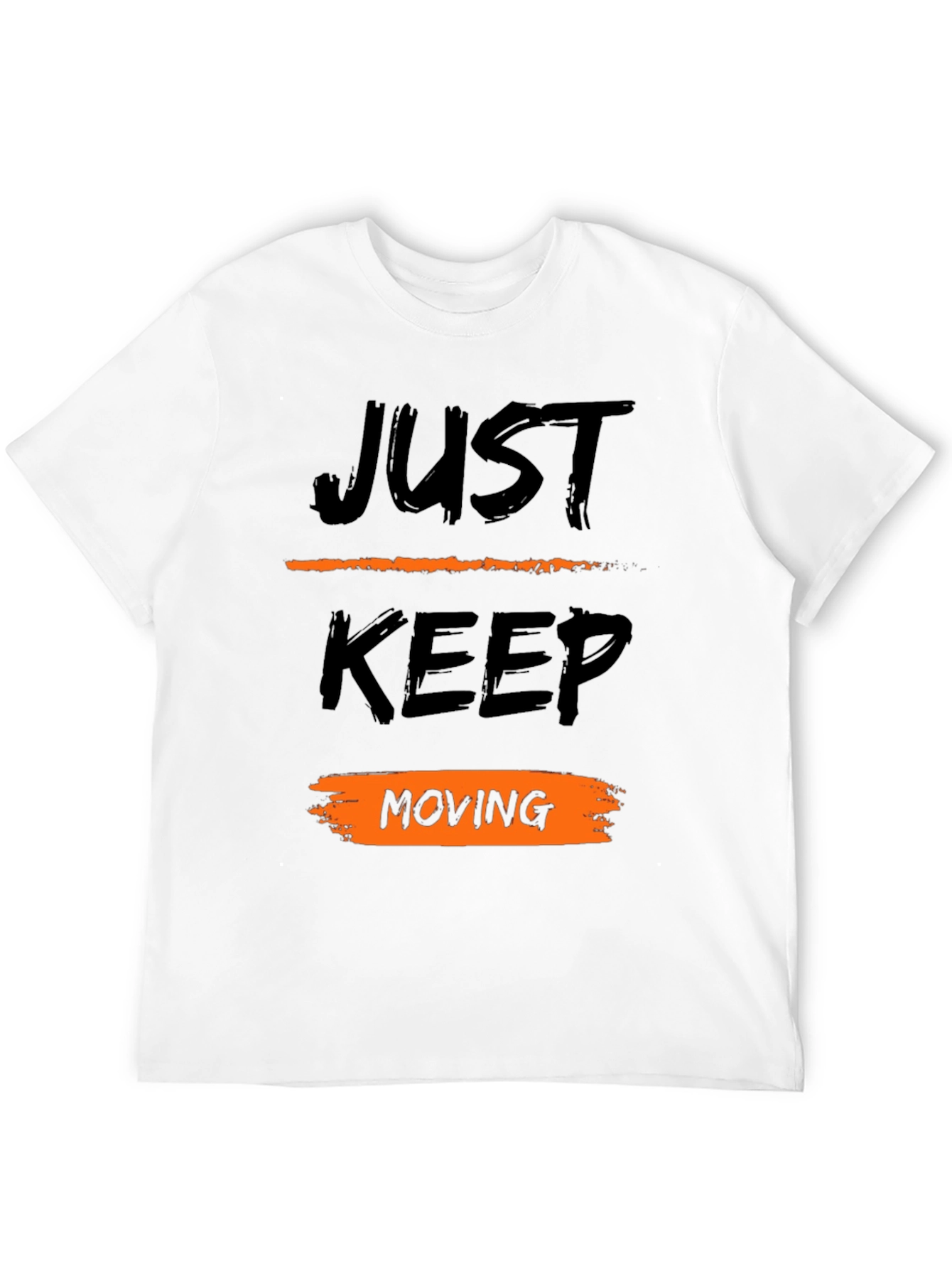 Just Keep Moving Black T-Shirt