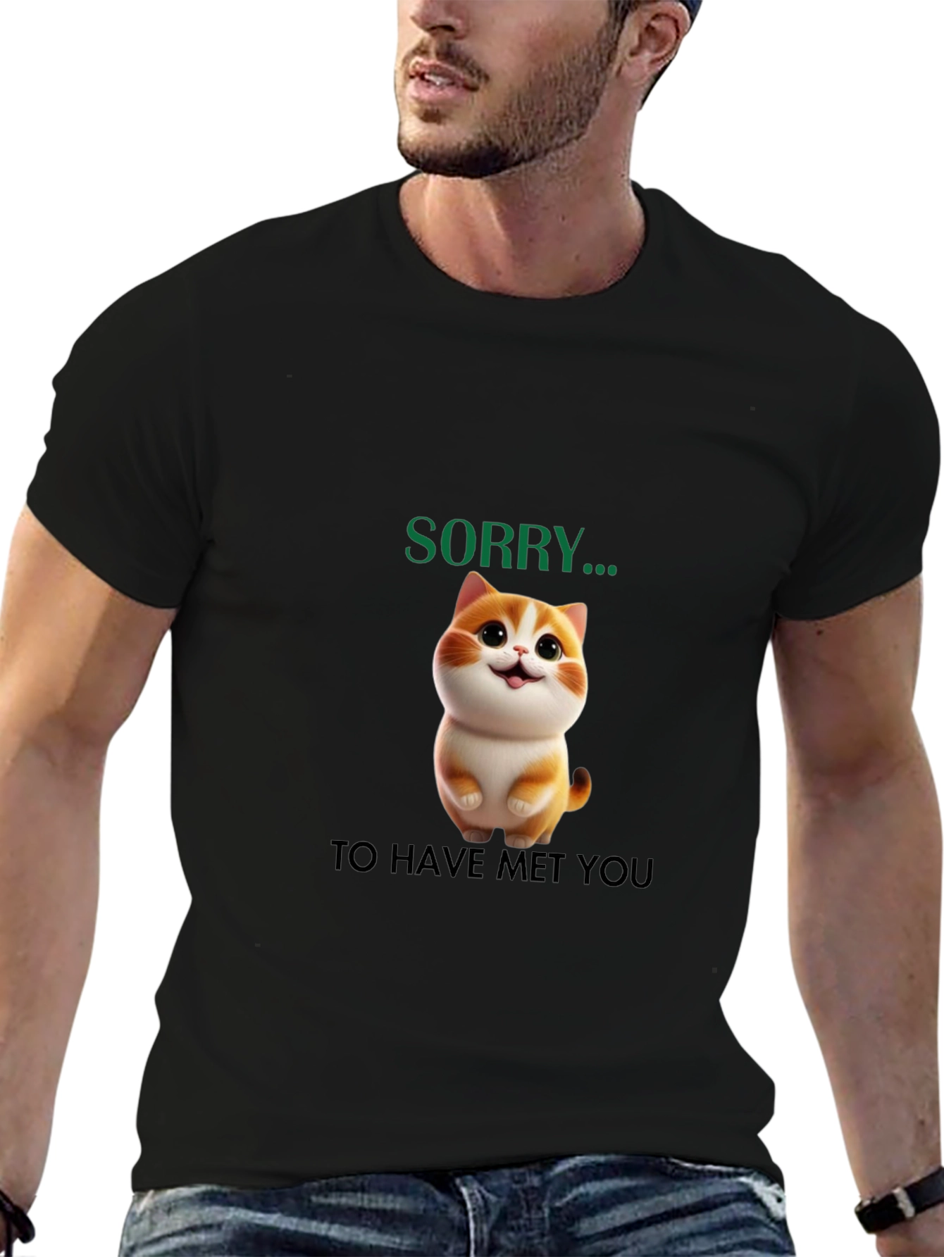 Cute Cat Sorry... Graphic Tee