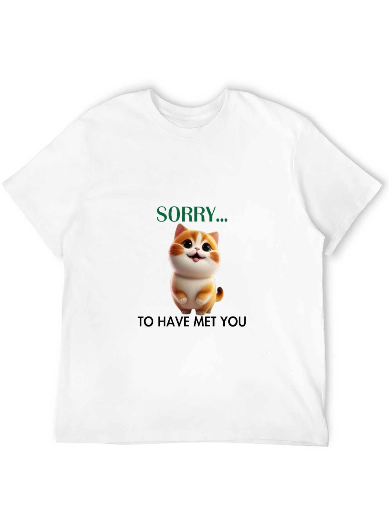 Cute Cat Sorry... Graphic Tee