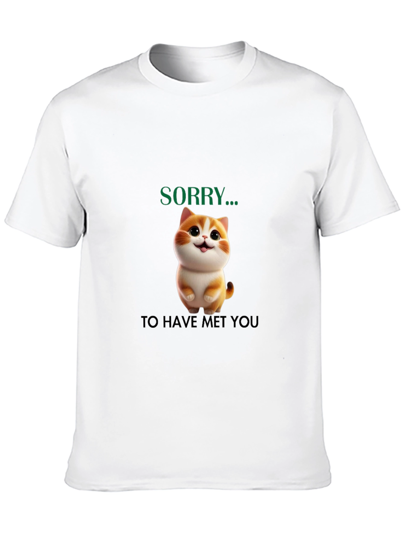 Cute Cat Sorry... Graphic Tee