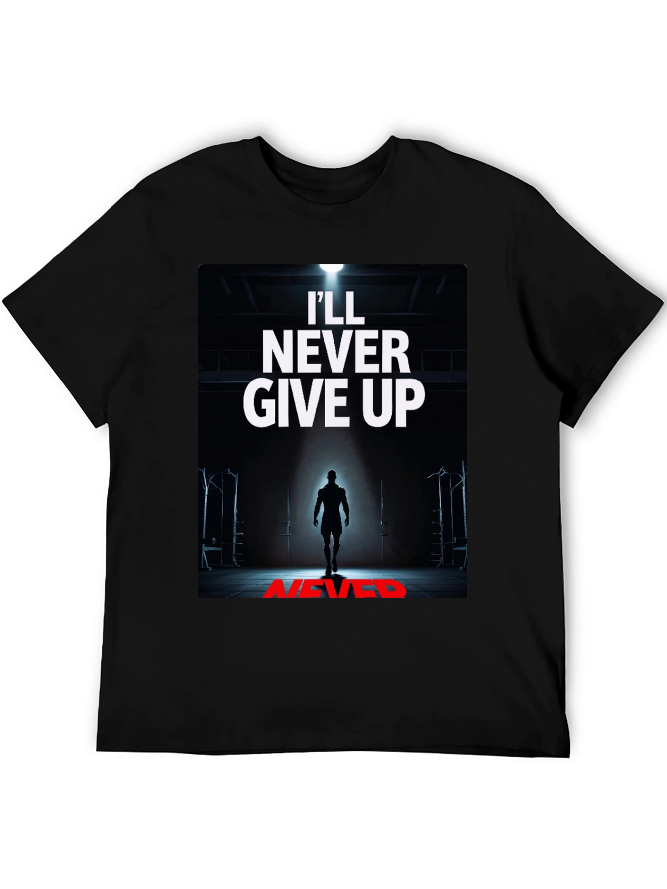 Never Give Up Graphic Tee - Motivation Shirt