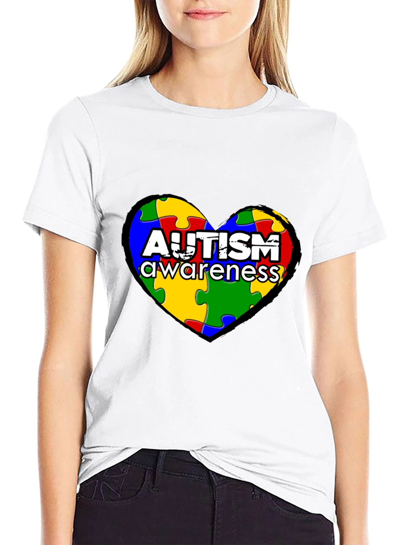 Autism Awareness Puzzle Heart T-Shirt