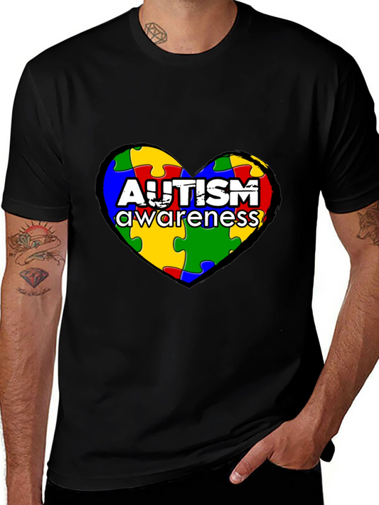 Autism Awareness Puzzle Heart T-Shirt