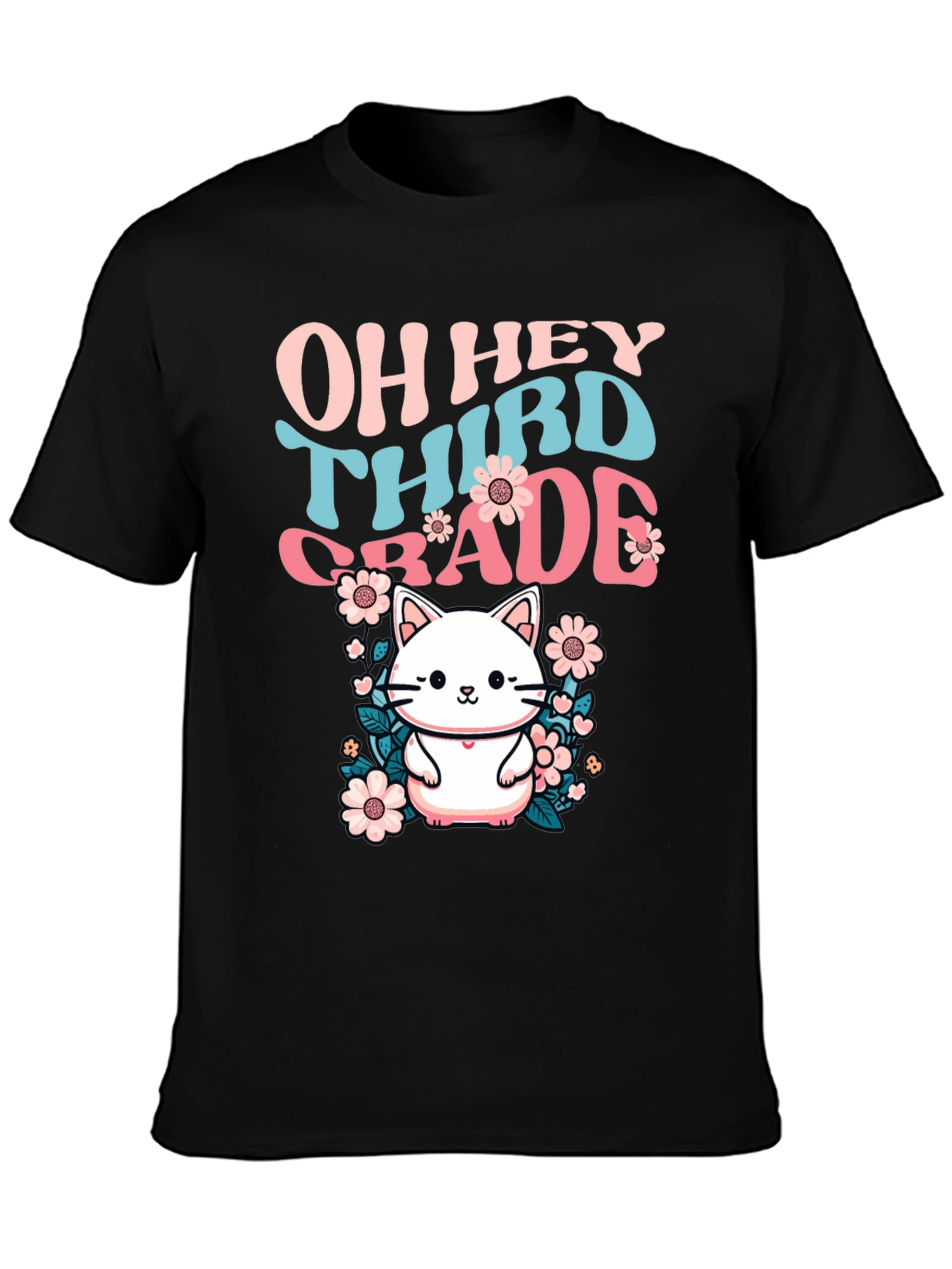 Oh Hey Third Grade Cute Cat T-Shirt