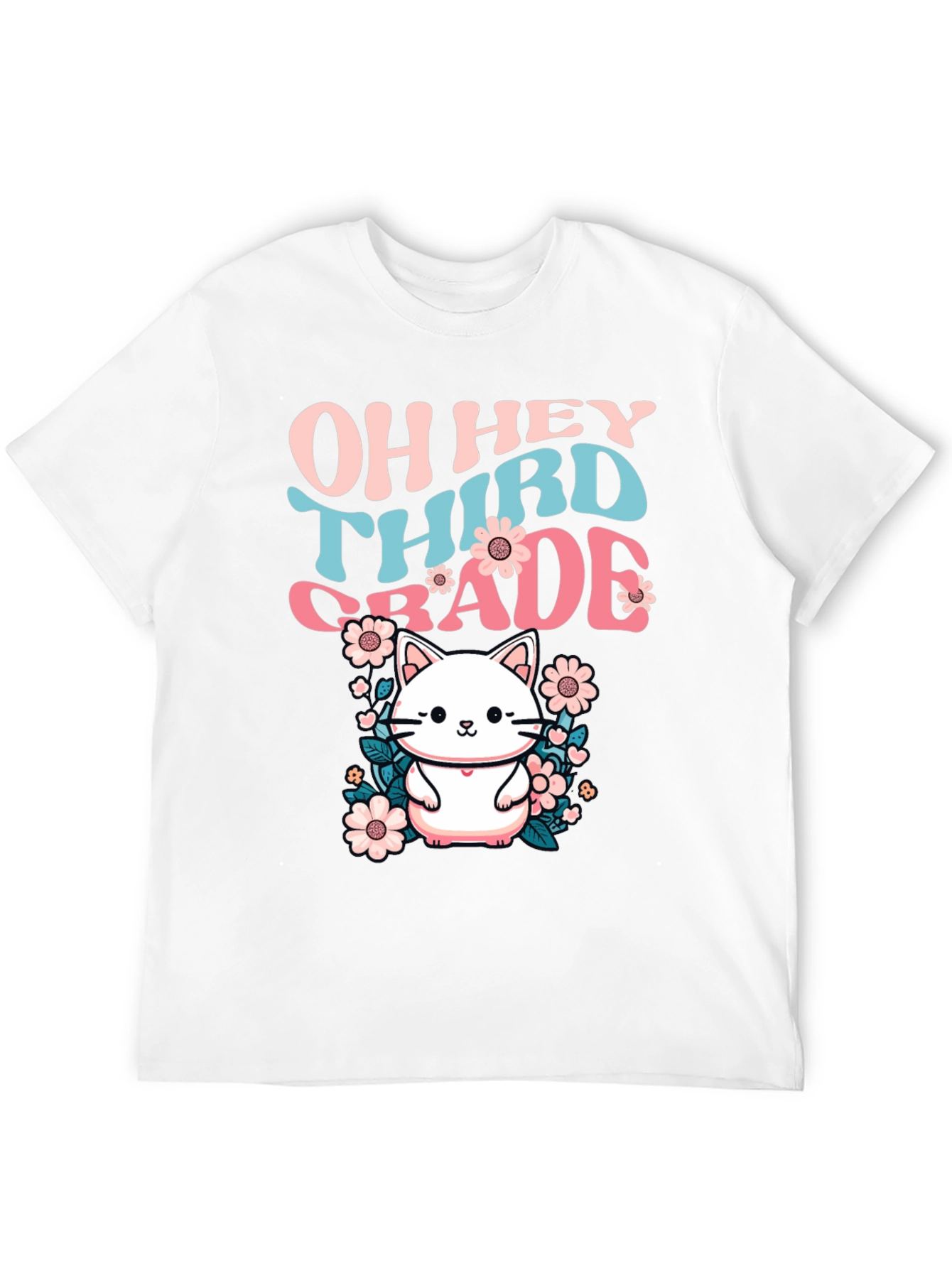 Oh Hey Third Grade Cute Cat T-Shirt