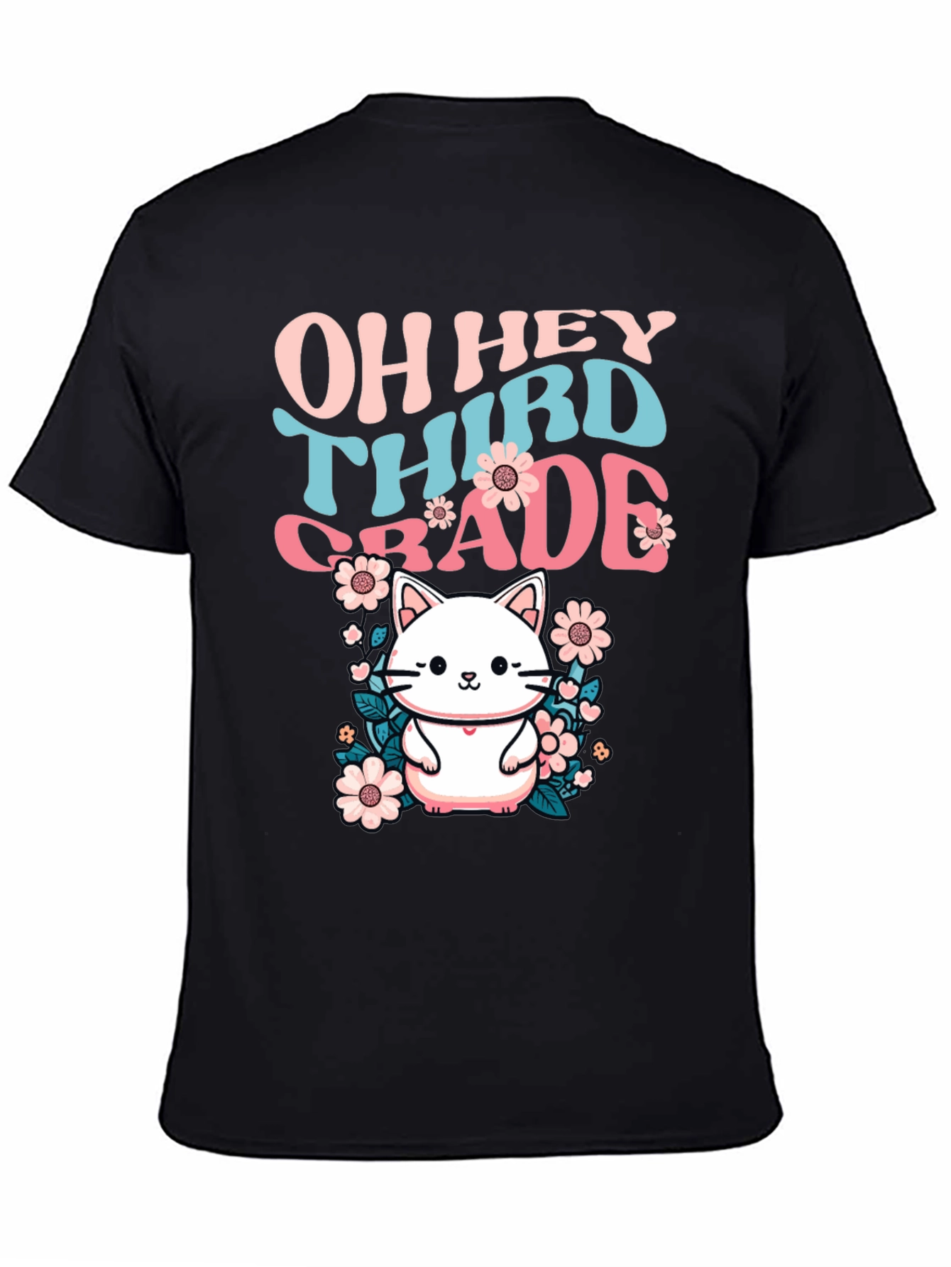 Oh Hey Third Grade Cute Cat T-Shirt