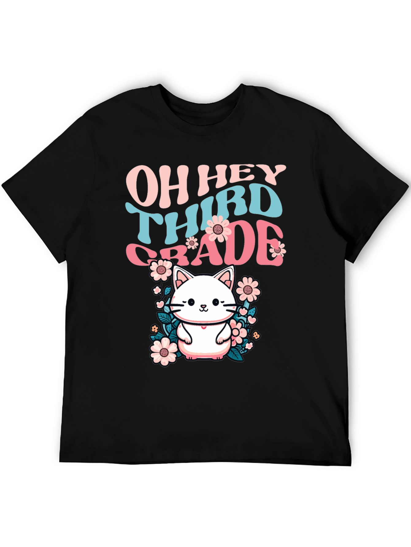 Oh Hey Third Grade Cute Cat T-Shirt
