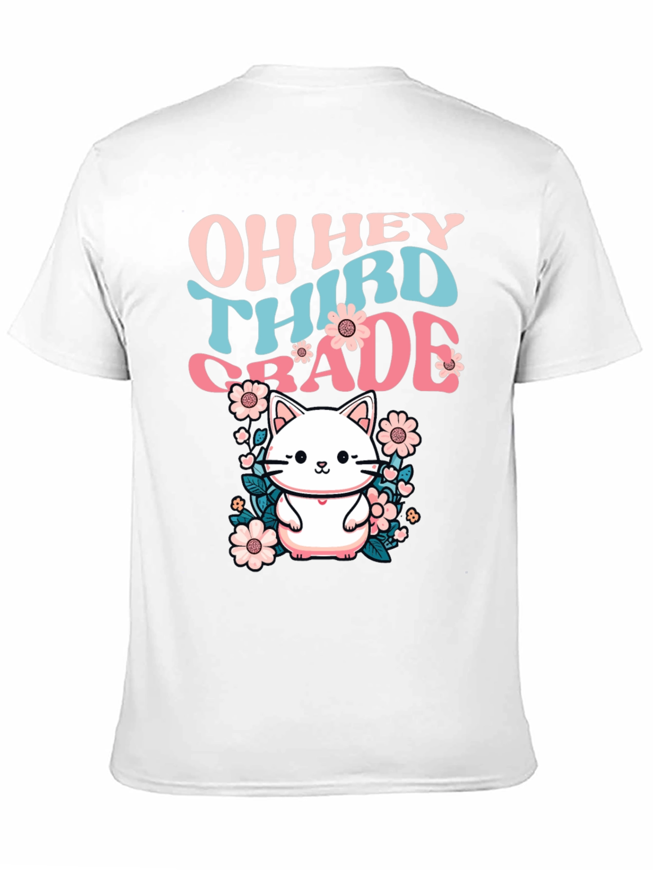 Oh Hey Third Grade Cute Cat T-Shirt