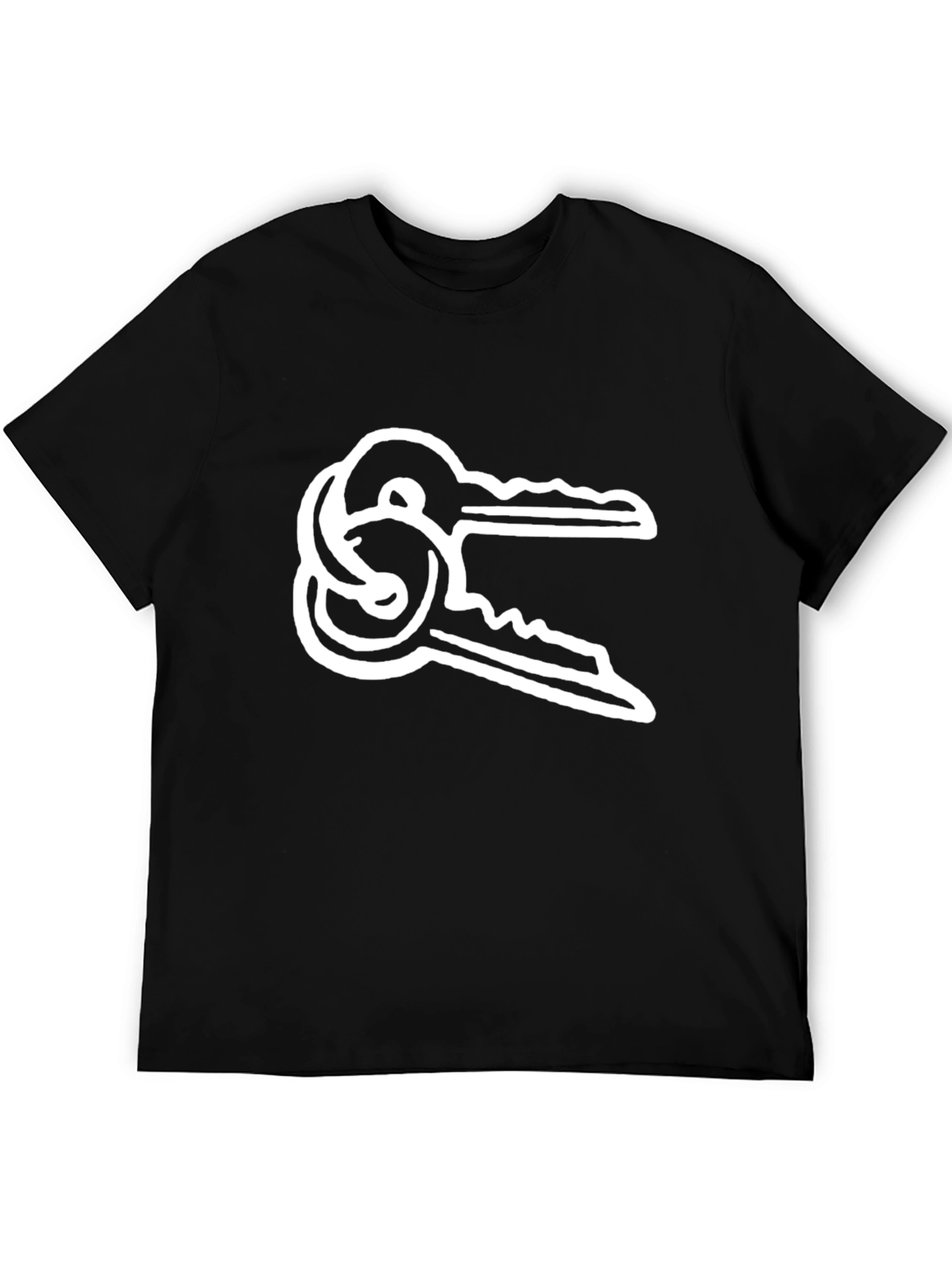 Keys Graphic Black Tee
