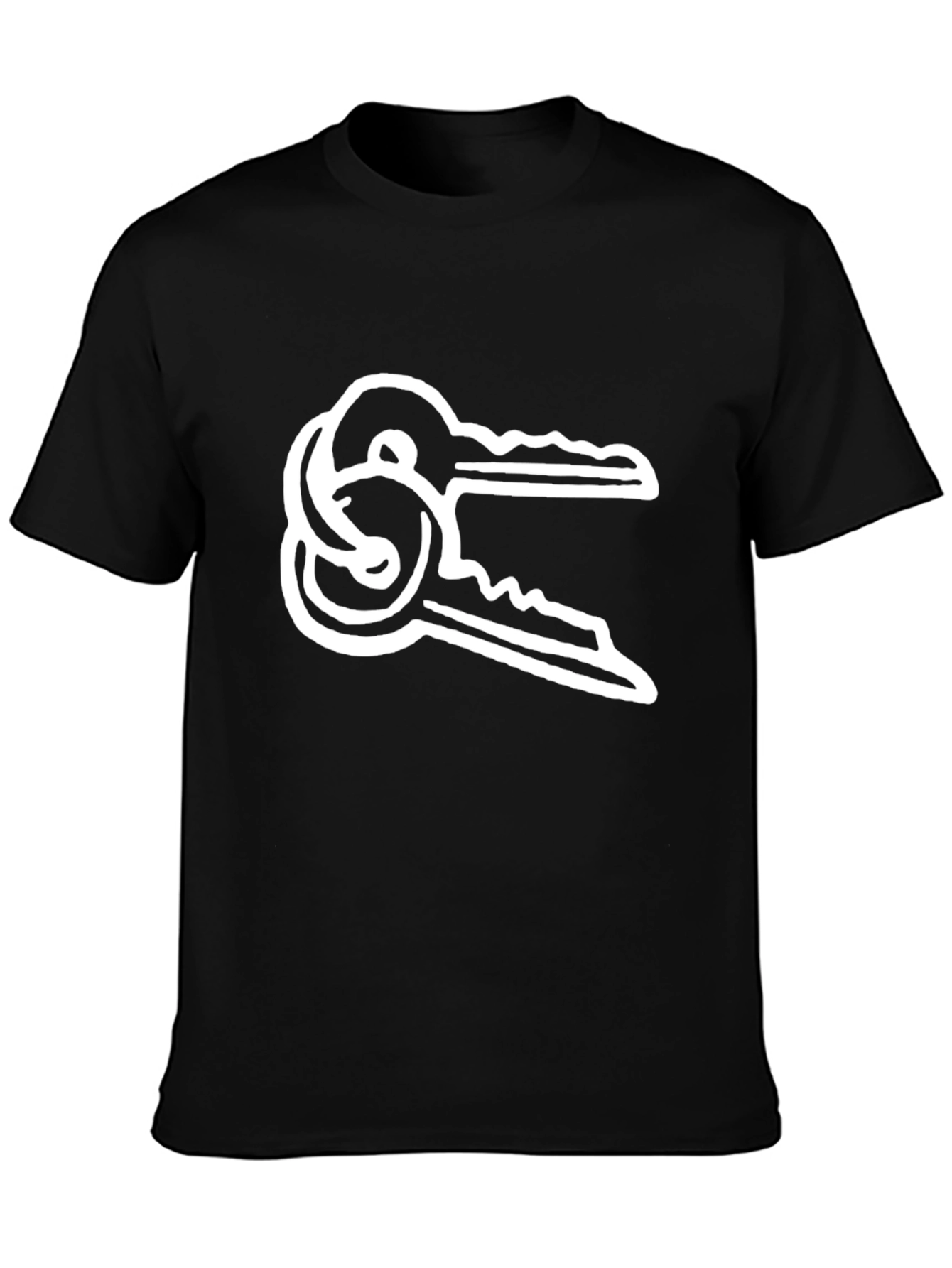 Keys Graphic Black Tee
