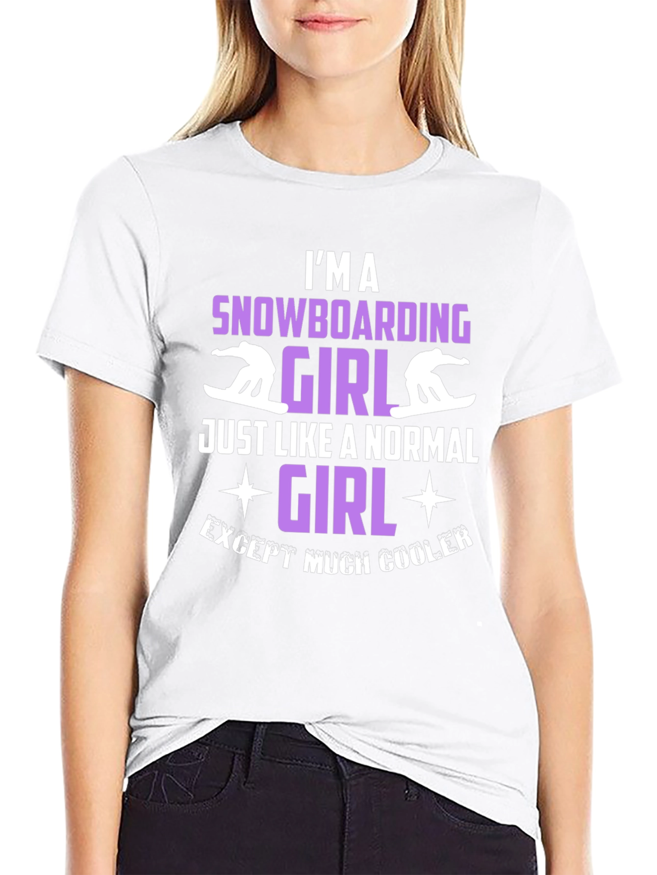 Snowboarding Girl Graphic Tee - Cool & Unique T-Shirt